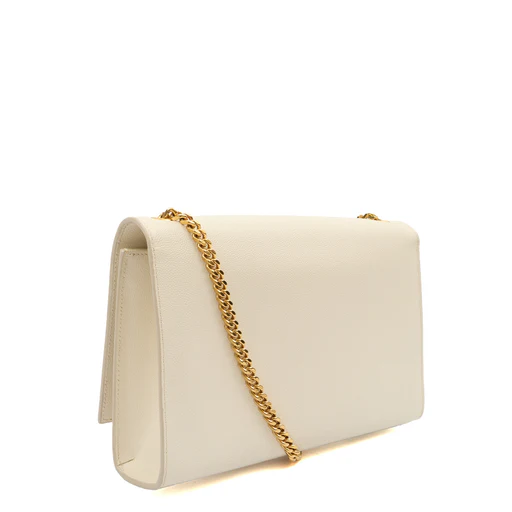 Picture of Saint Laurent Cross Body Kate Medium in White, Calfskin Leather