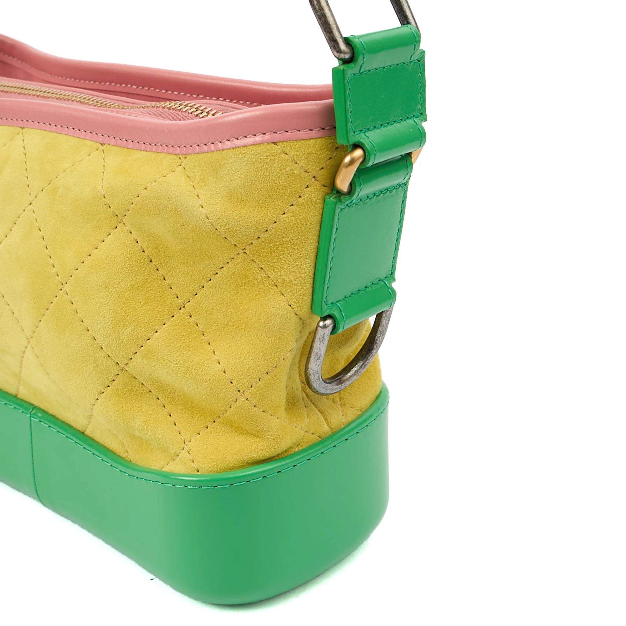 Picture of Chanel Cross Body Gabrielle Hobo - Small in Yellow, Suede