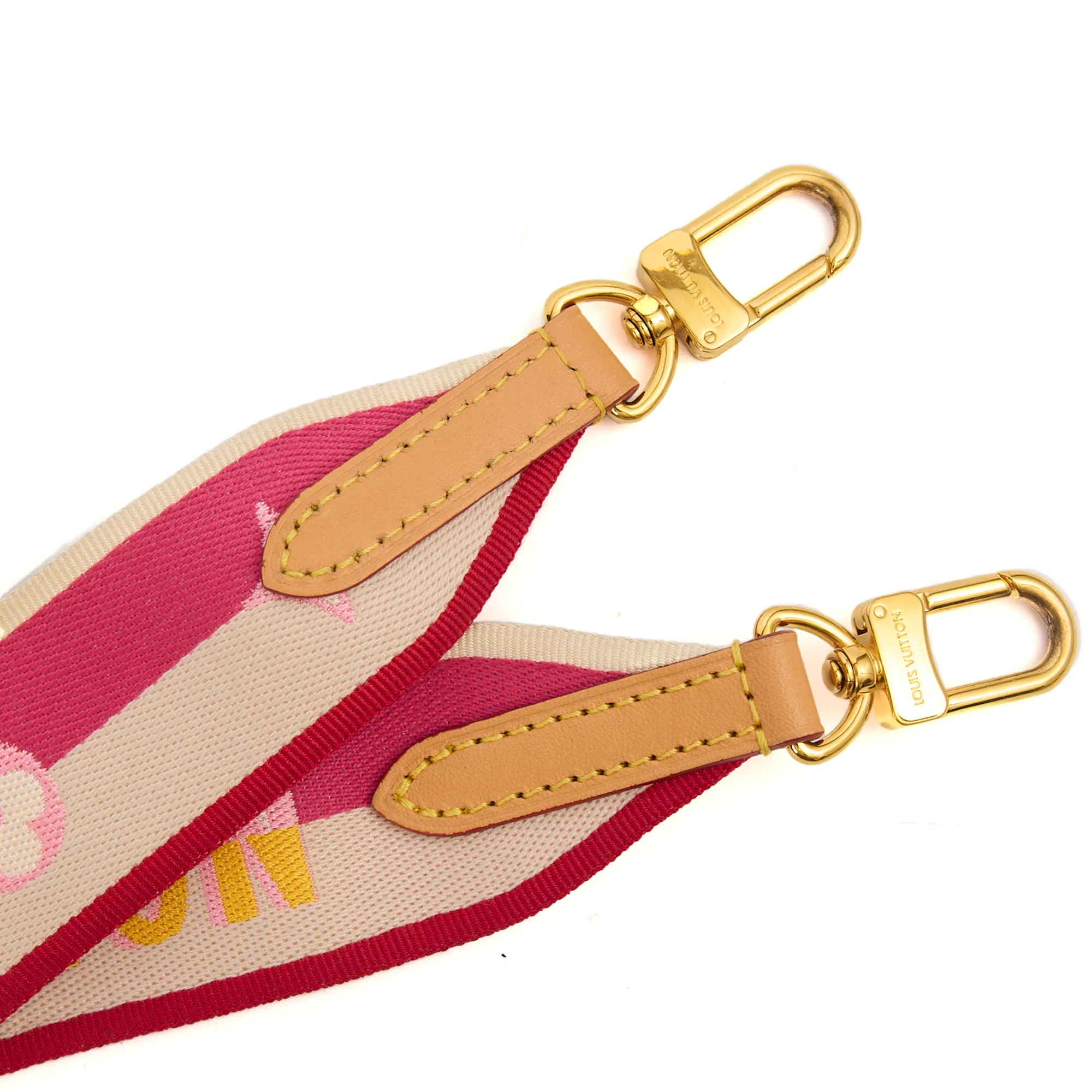 Picture of Louis Vuitton Other Bandouliere (Shoulder Strap) in Mini Lin Pink, invalid