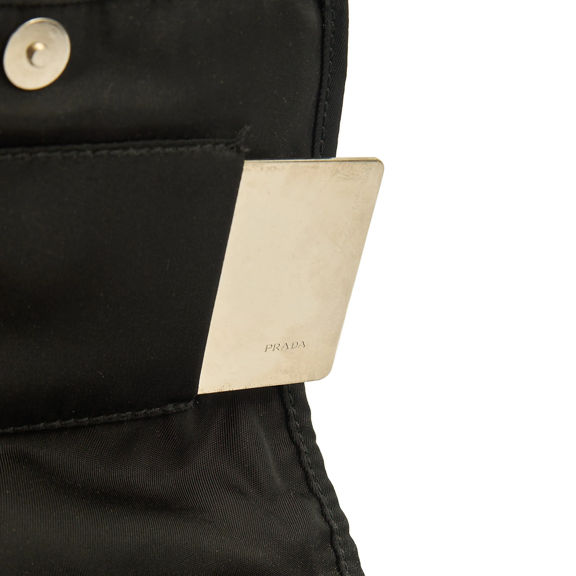 Picture of Prada Wallet Nylon Pouch Wristlet in Black, Nylon