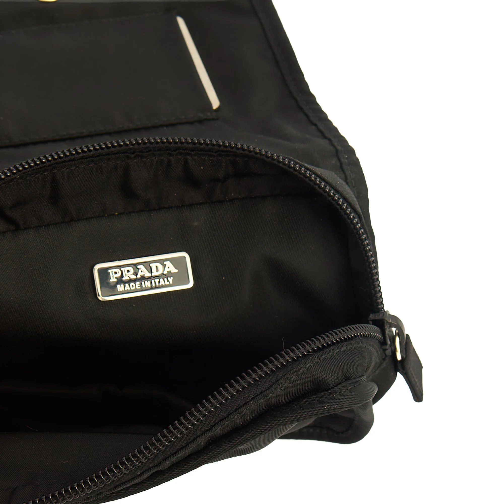 Picture of Prada Wallet Nylon Pouch Wristlet in Black, Nylon