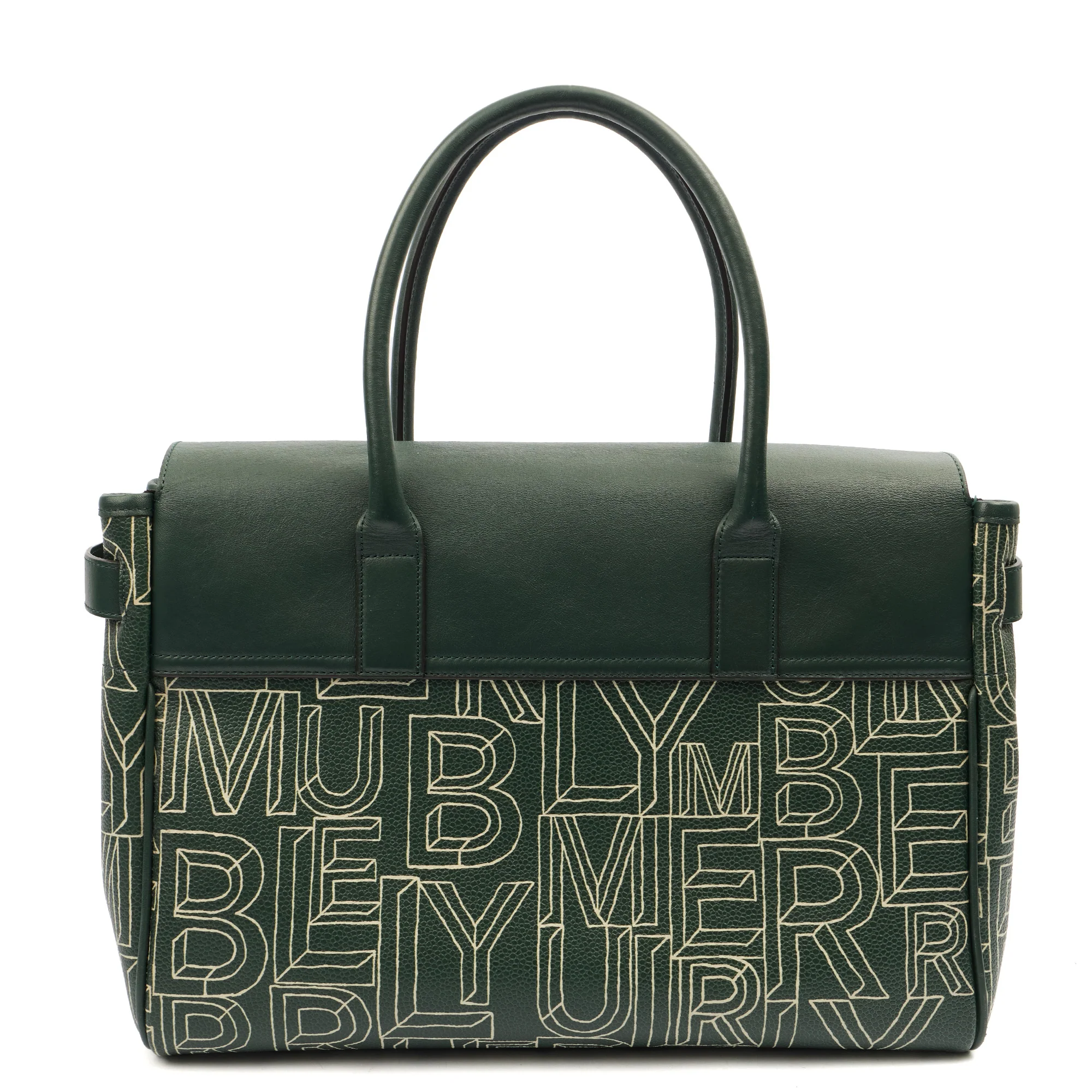 Picture of Mulberry Tote Bayswater Heritage in Green, Calfskin Leather