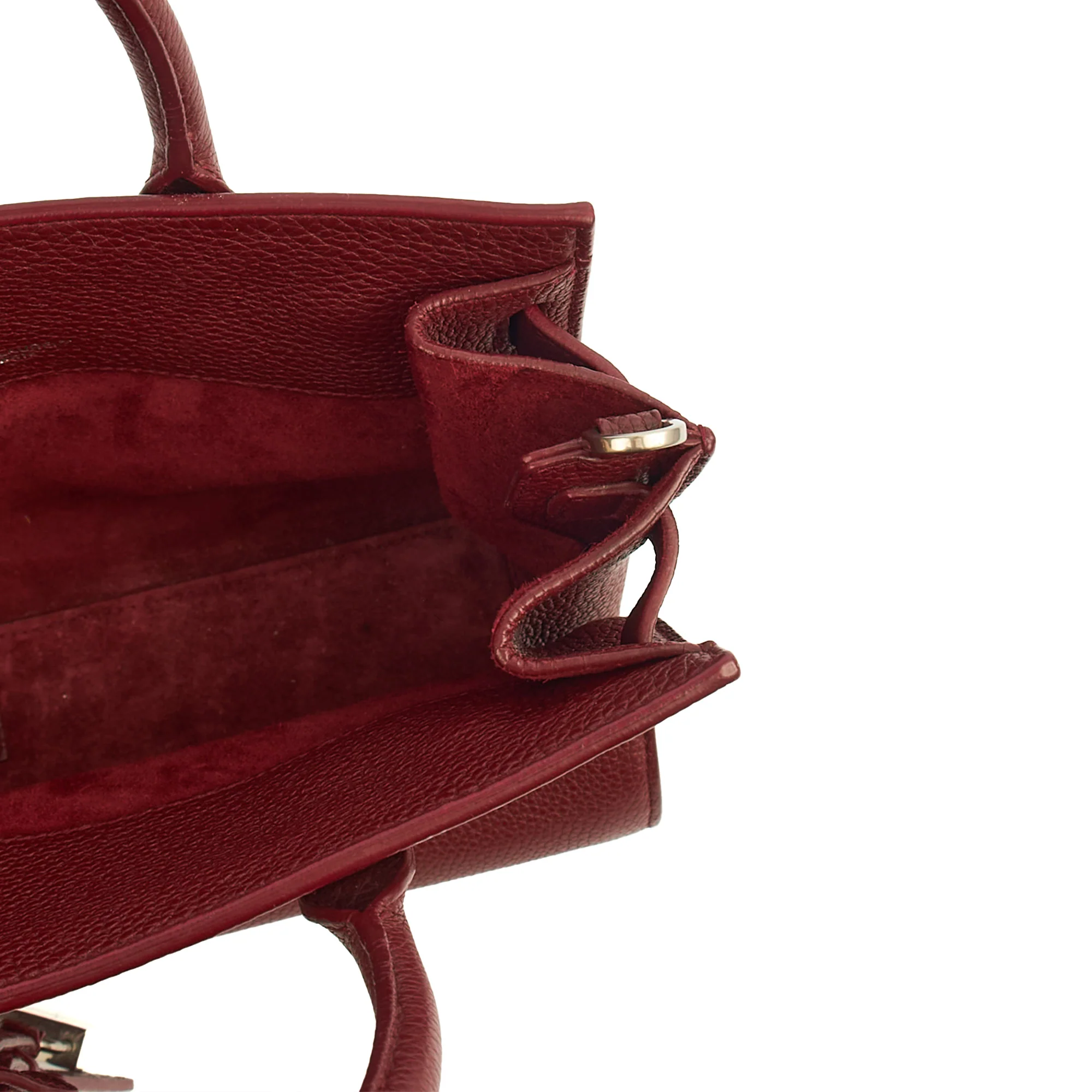 Picture of Saint Laurent Mini Bag Sac de Jour Nano in Red, Leather