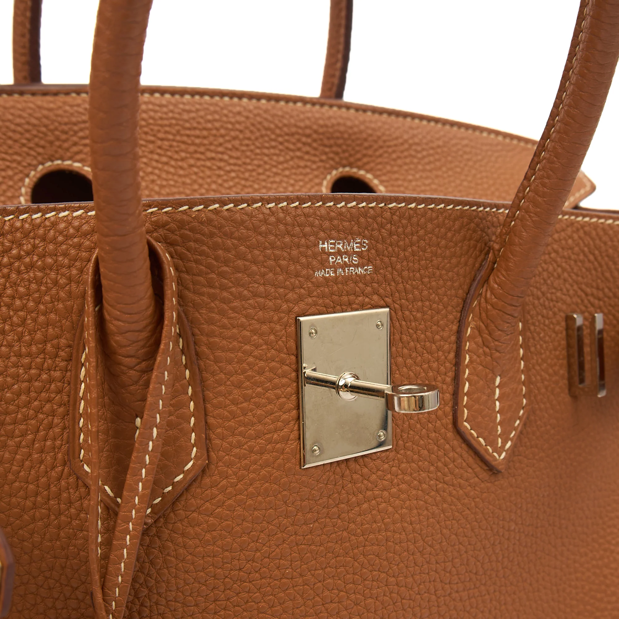 Picture of Hermes Tote Birkin 30 in Gold, Togo Leather