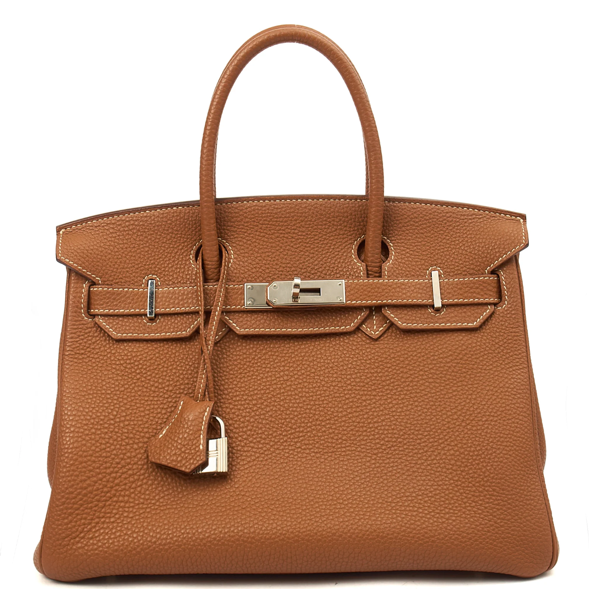 Picture of Hermes Tote Birkin 30 in Gold, Togo Leather