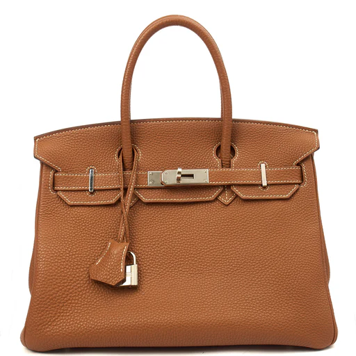 Picture of Hermes Tote Birkin 30 in Gold, Togo Leather