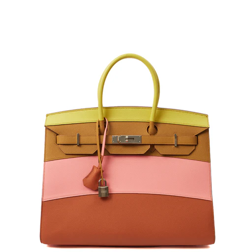 Picture of Hermes Tote Birkin 35 in Rose Confetti, Epsom Leather