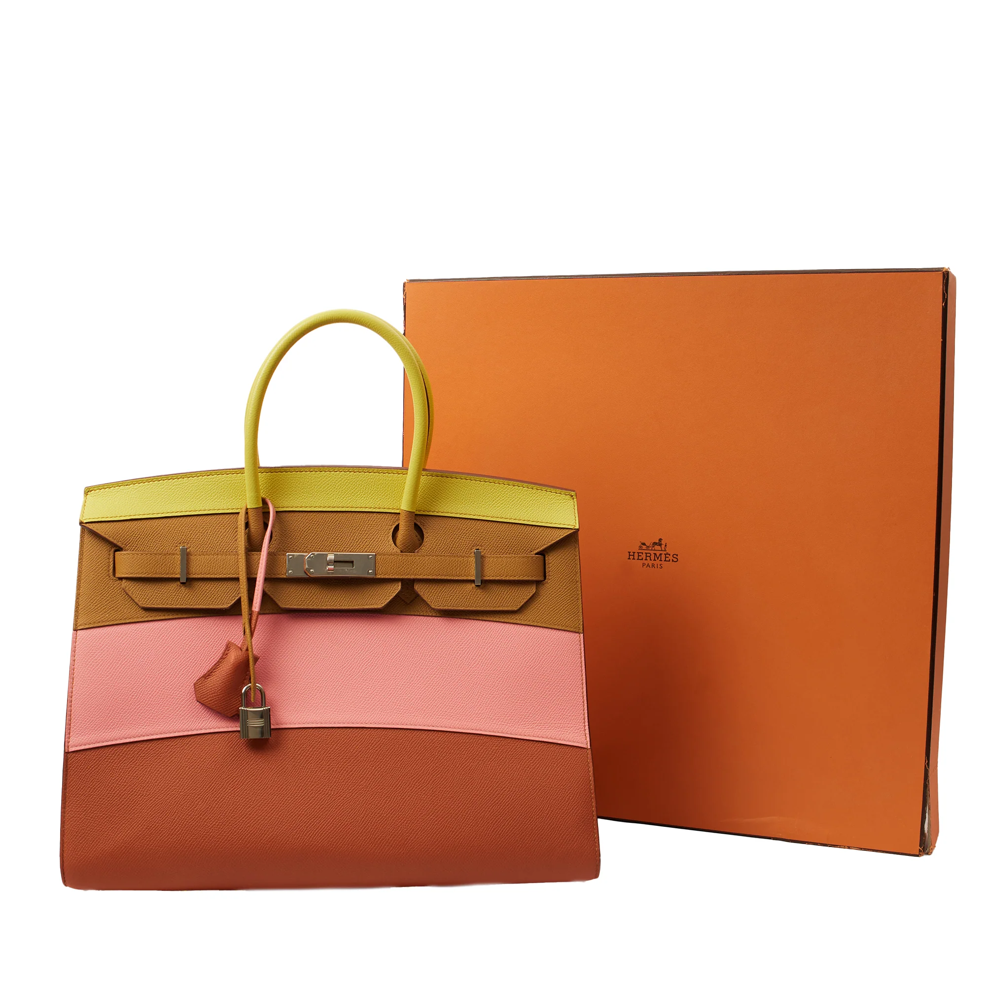 Picture of Hermes Tote Birkin 35 in Rose Confetti, Epsom Leather