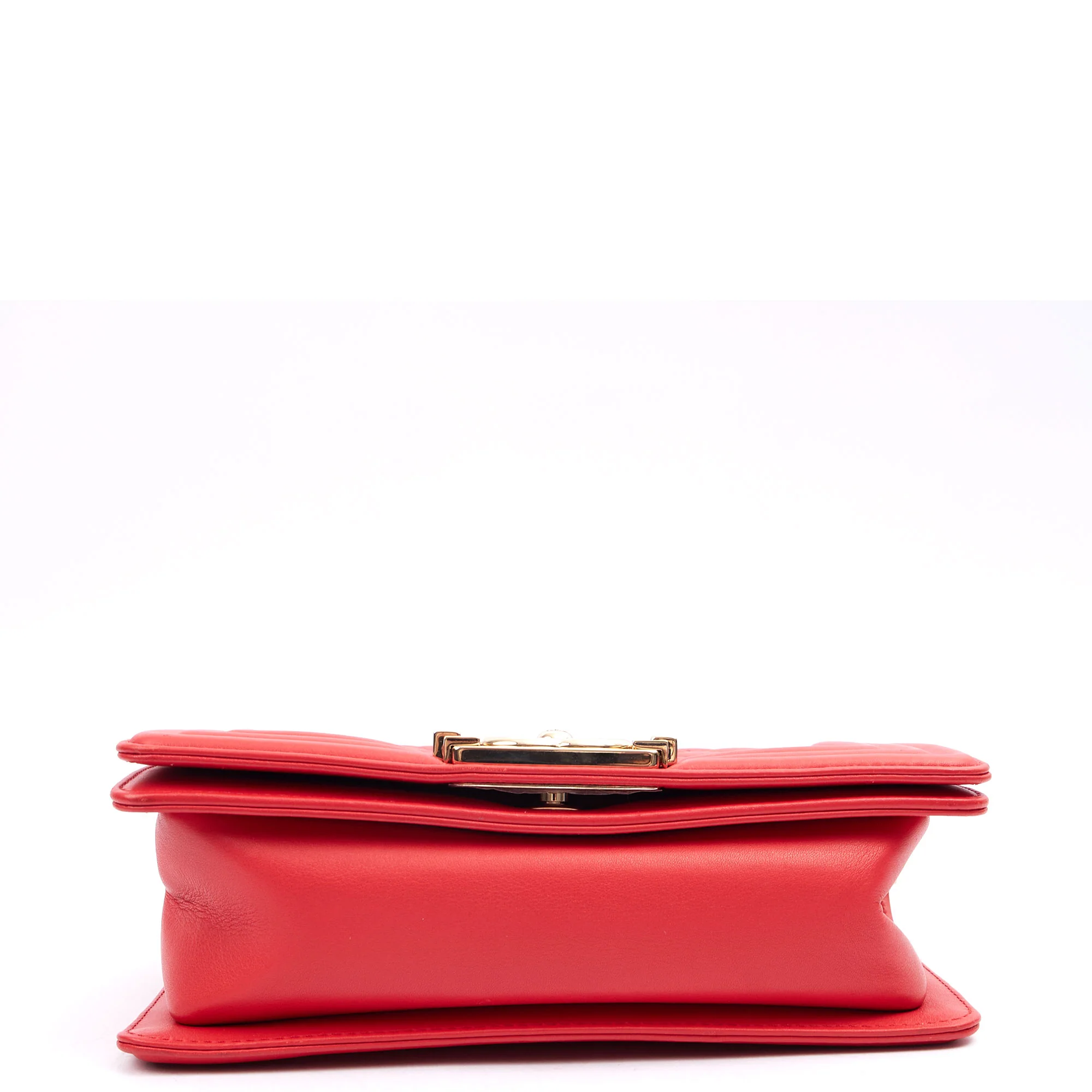 Picture of Chanel Cross Body Boy - Small in Red, Leather