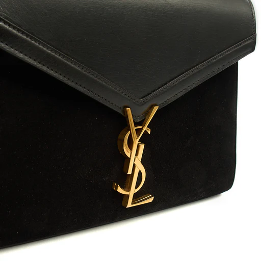 Picture of Saint Laurent Top Handle Cassandra Top Handle - Medium in Black, Leather