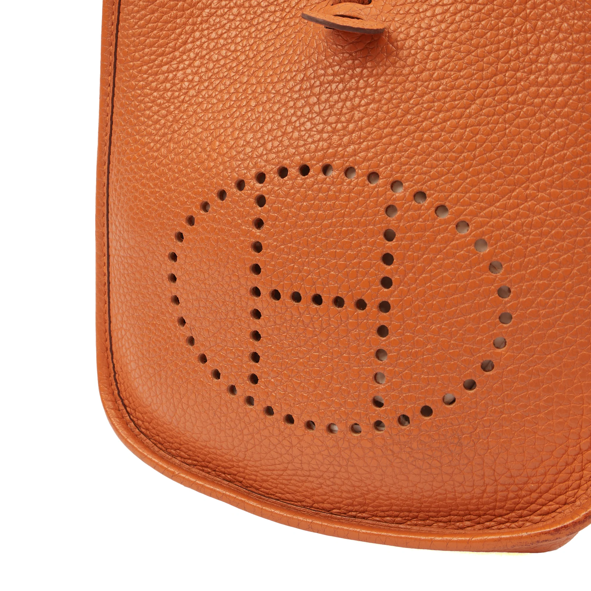 Picture of Hermes Cross Body Evelyne 16 in Classic Orange, Clemence Leather