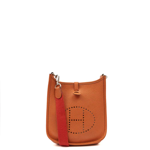 Picture of Hermes Cross Body Evelyne 16 in Classic Orange, Clemence Leather