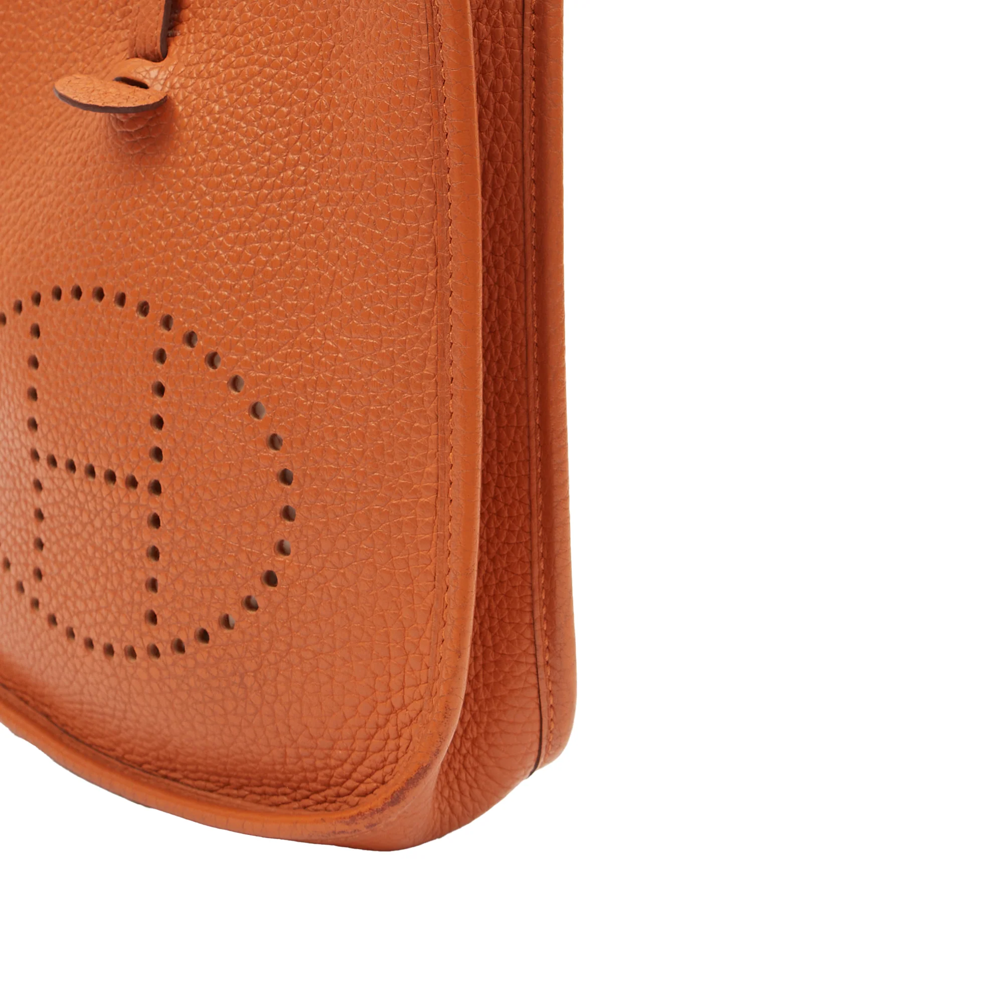 Picture of Hermes Cross Body Evelyne 16 in Classic Orange, Clemence Leather