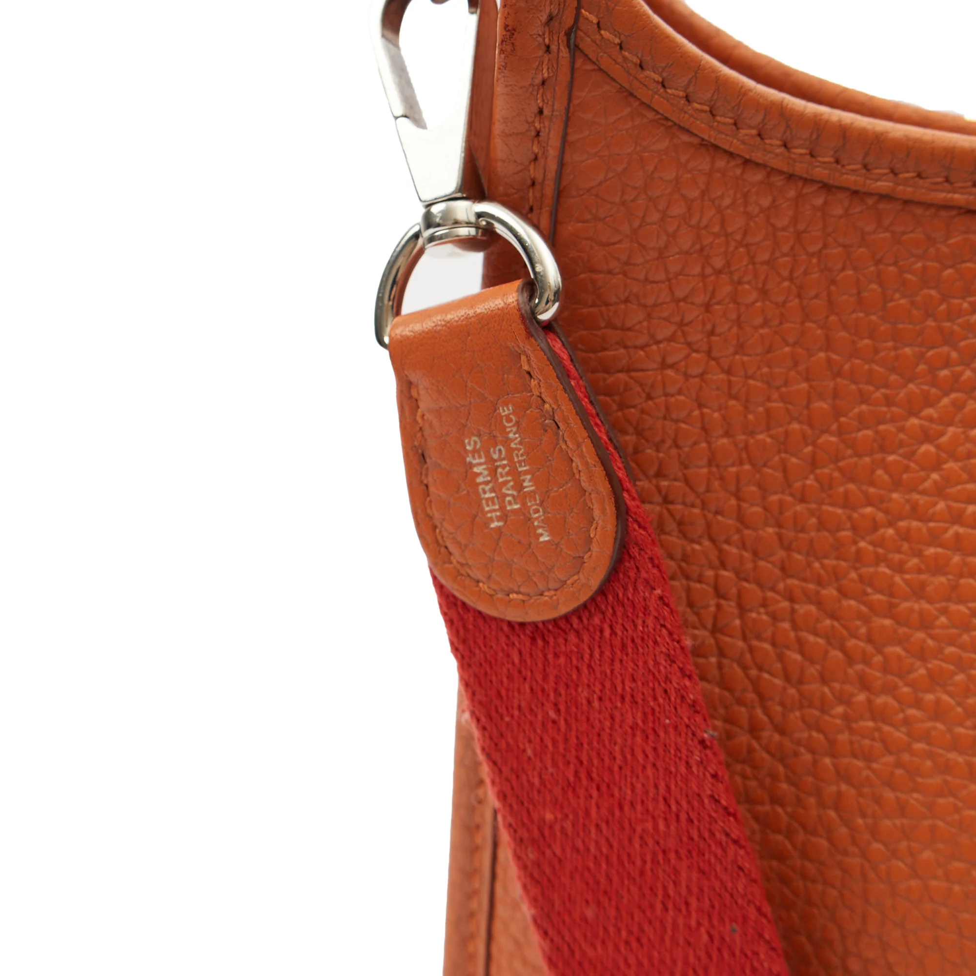 Picture of Hermes Cross Body Evelyne 16 in Classic Orange, Clemence Leather