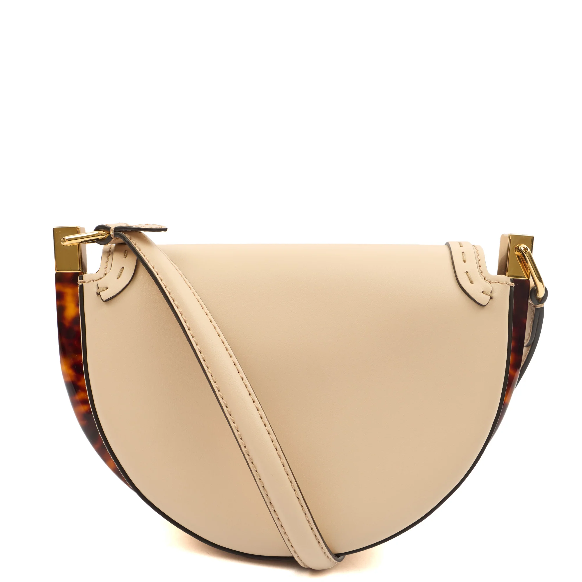 Picture of Fendi Cross Body Moonlight in Neutral, Leather
