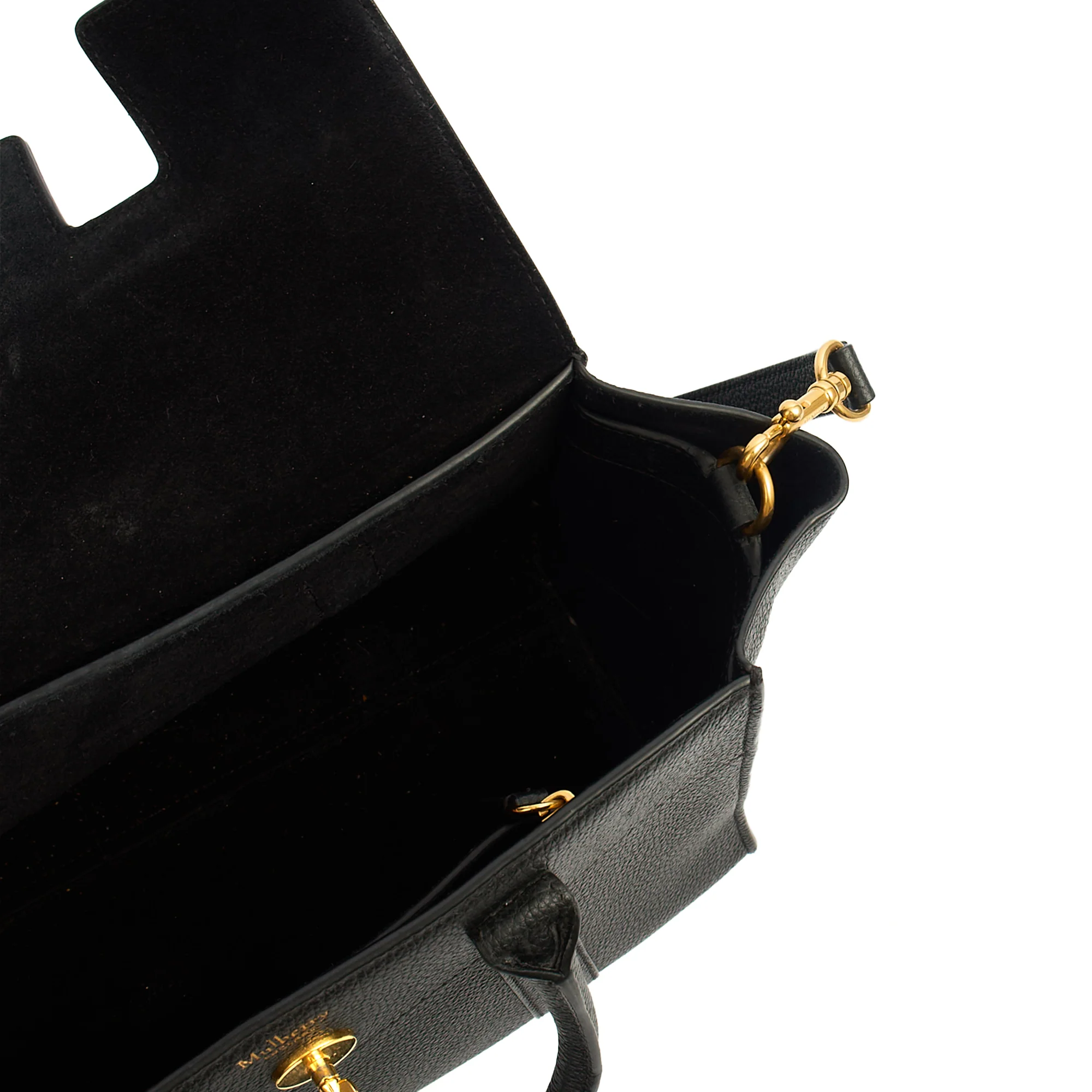 Picture of Mulberry Cross Body Bayswater with Strap in Black, Leather