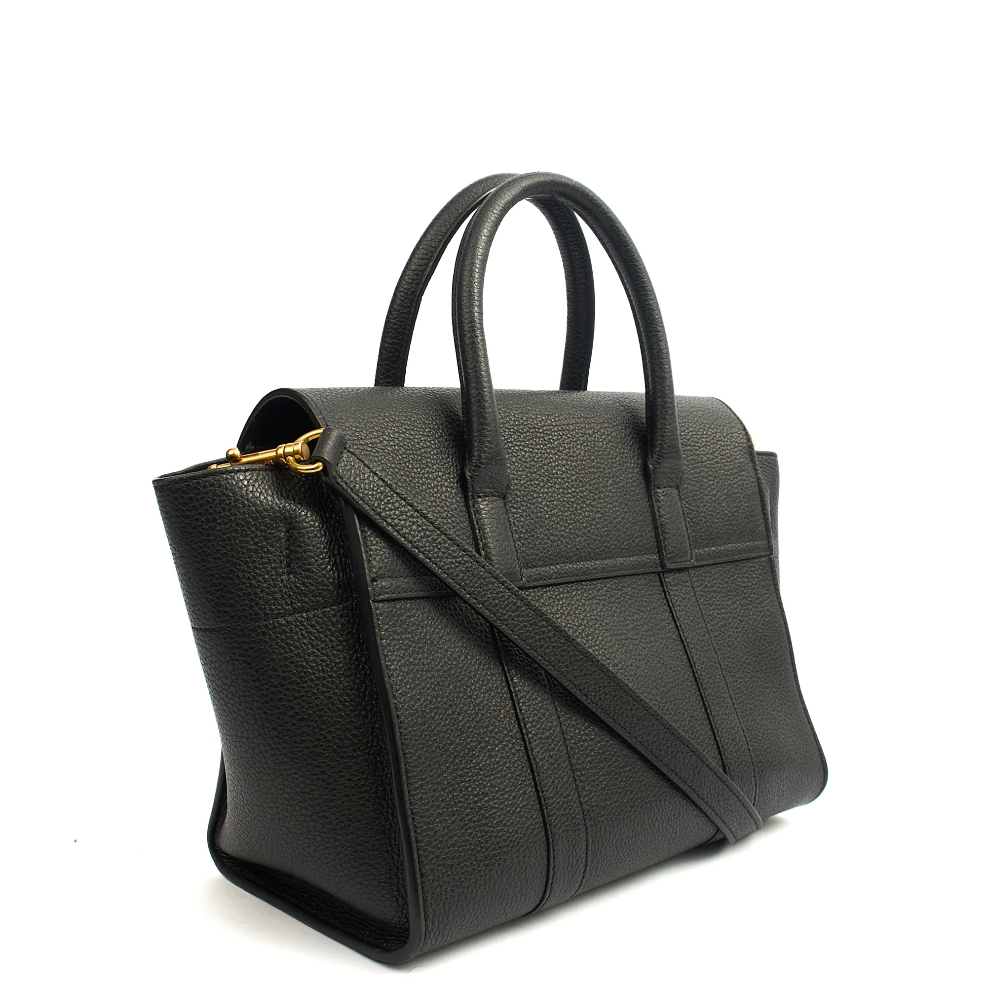 Picture of Mulberry Cross Body Bayswater with Strap in Black, Leather