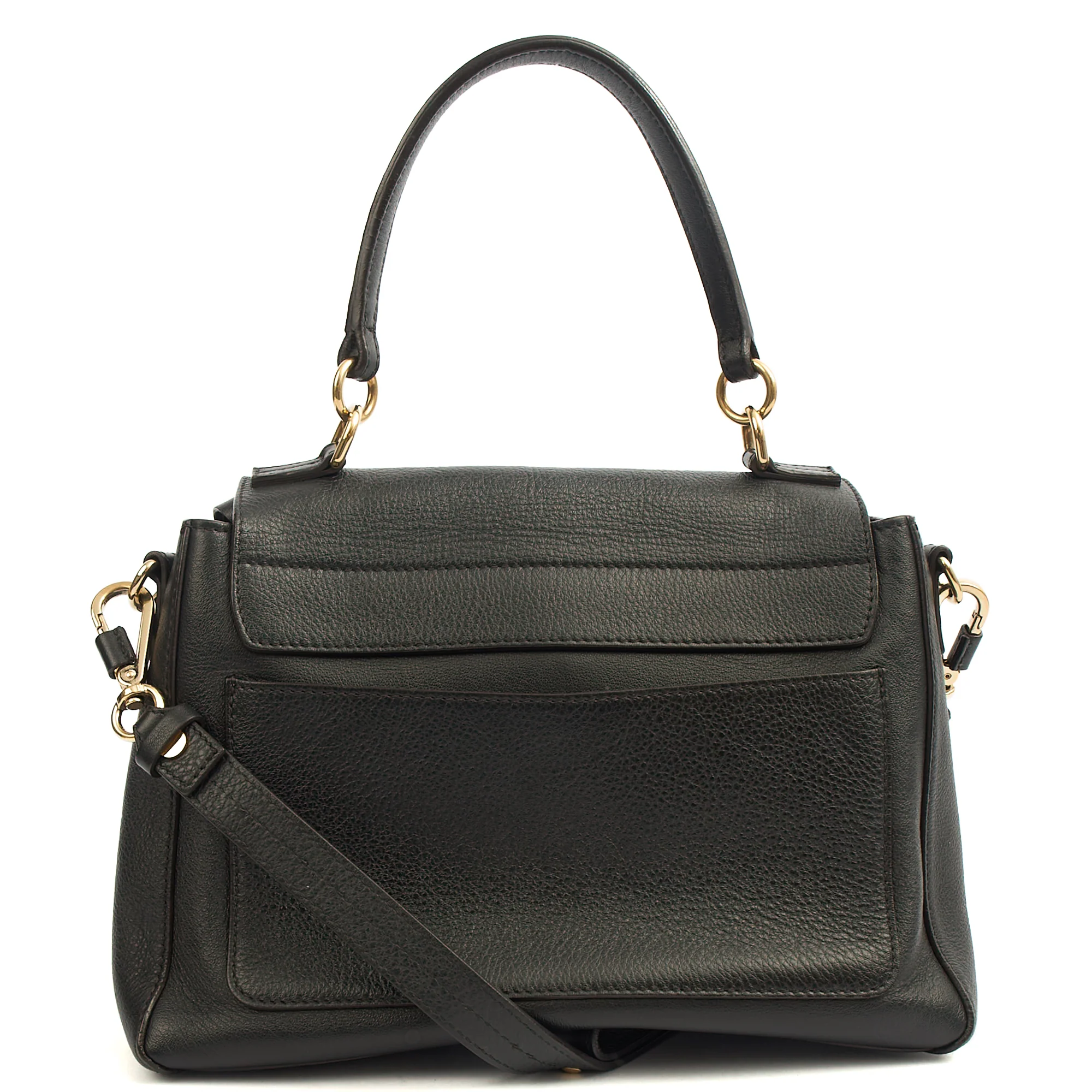 Picture of Chloe Top Handle Faye - Medium in Black, Calfskin Leather