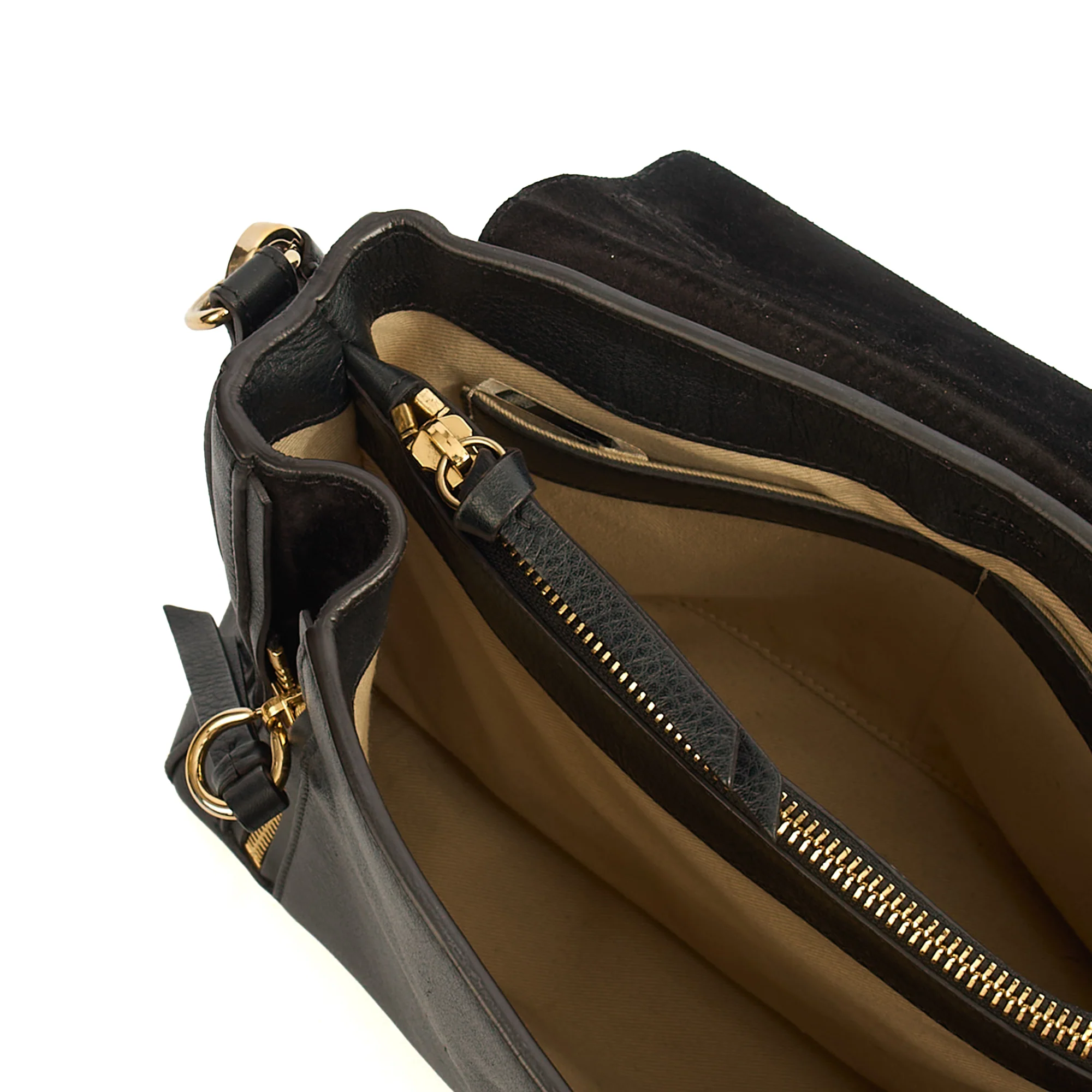 Picture of Chloe Top Handle Faye - Medium in Black, Calfskin Leather