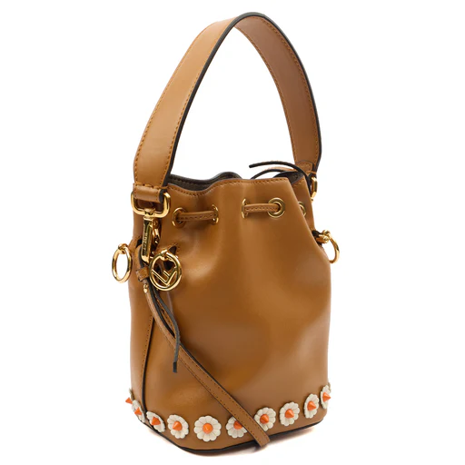 Picture of Fendi Bucket Bag Mon Tresor - Mini in Brown, Leather