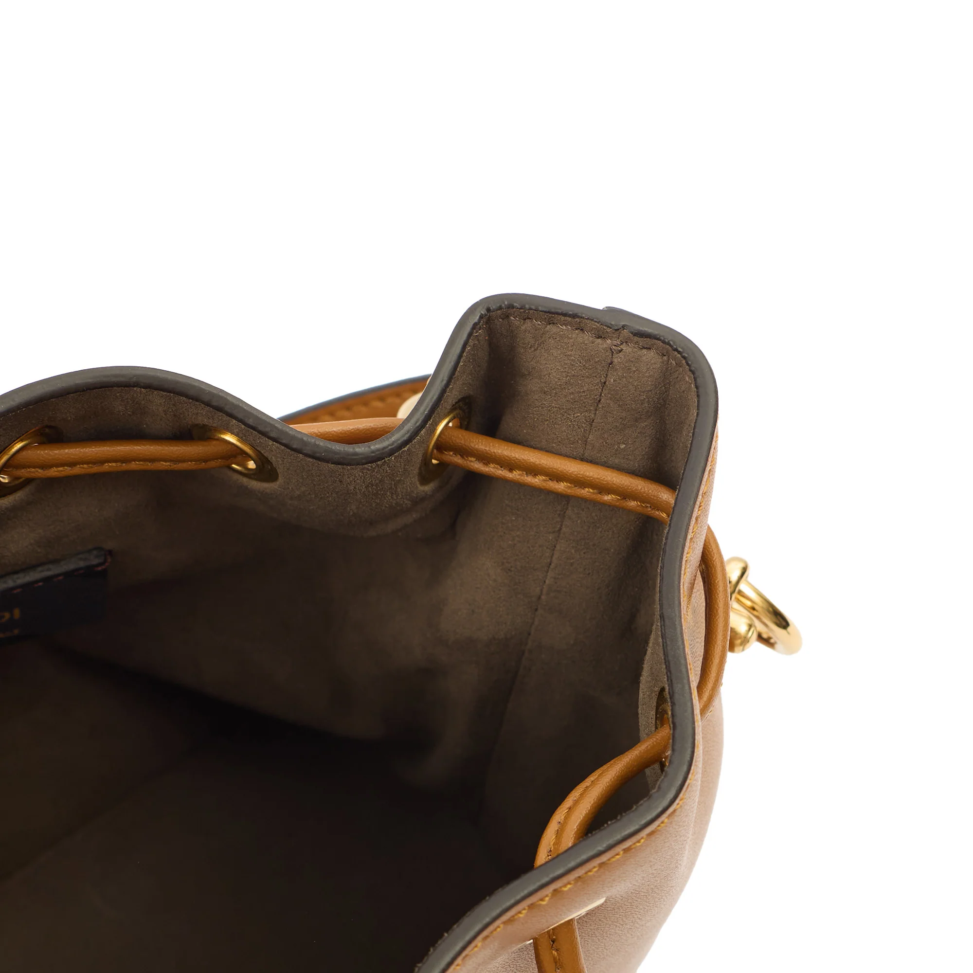 Picture of Fendi Bucket Bag Mon Tresor - Mini in Brown, Leather