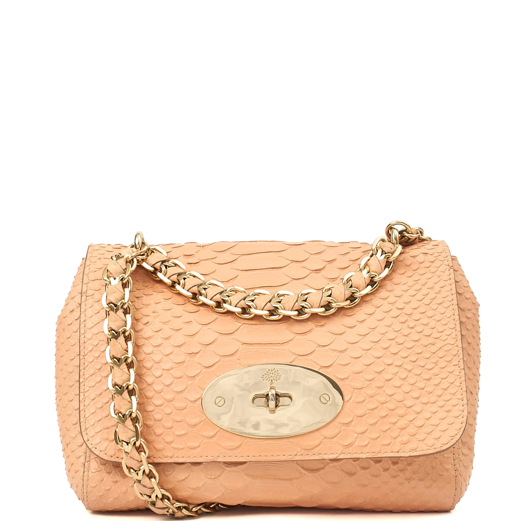 Picture of Mulberry Shoulder Bag Cecily  in Coral Orange, Exotic Effect Leather