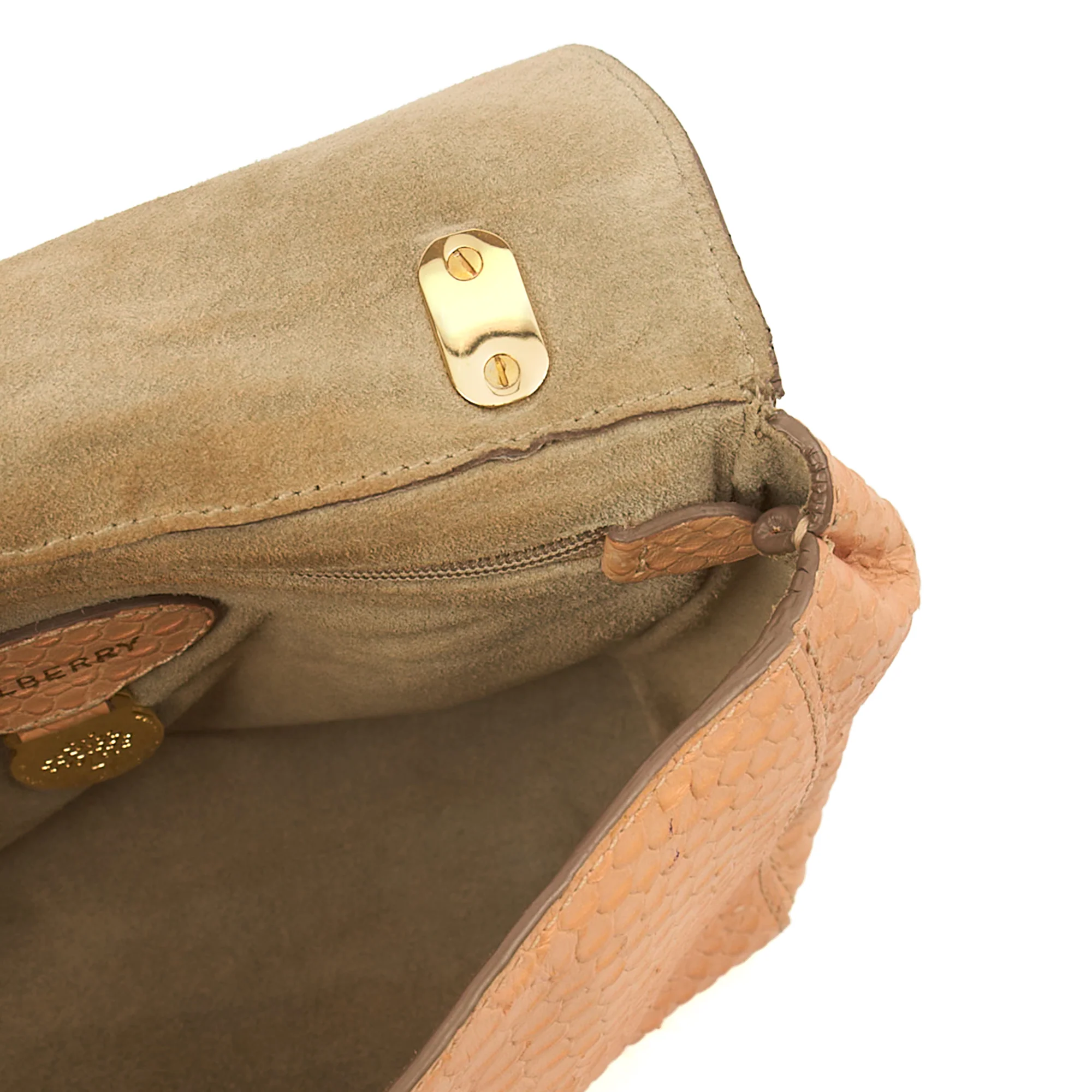 Picture of Mulberry Shoulder Bag Cecily  in Coral Orange, Exotic Effect Leather