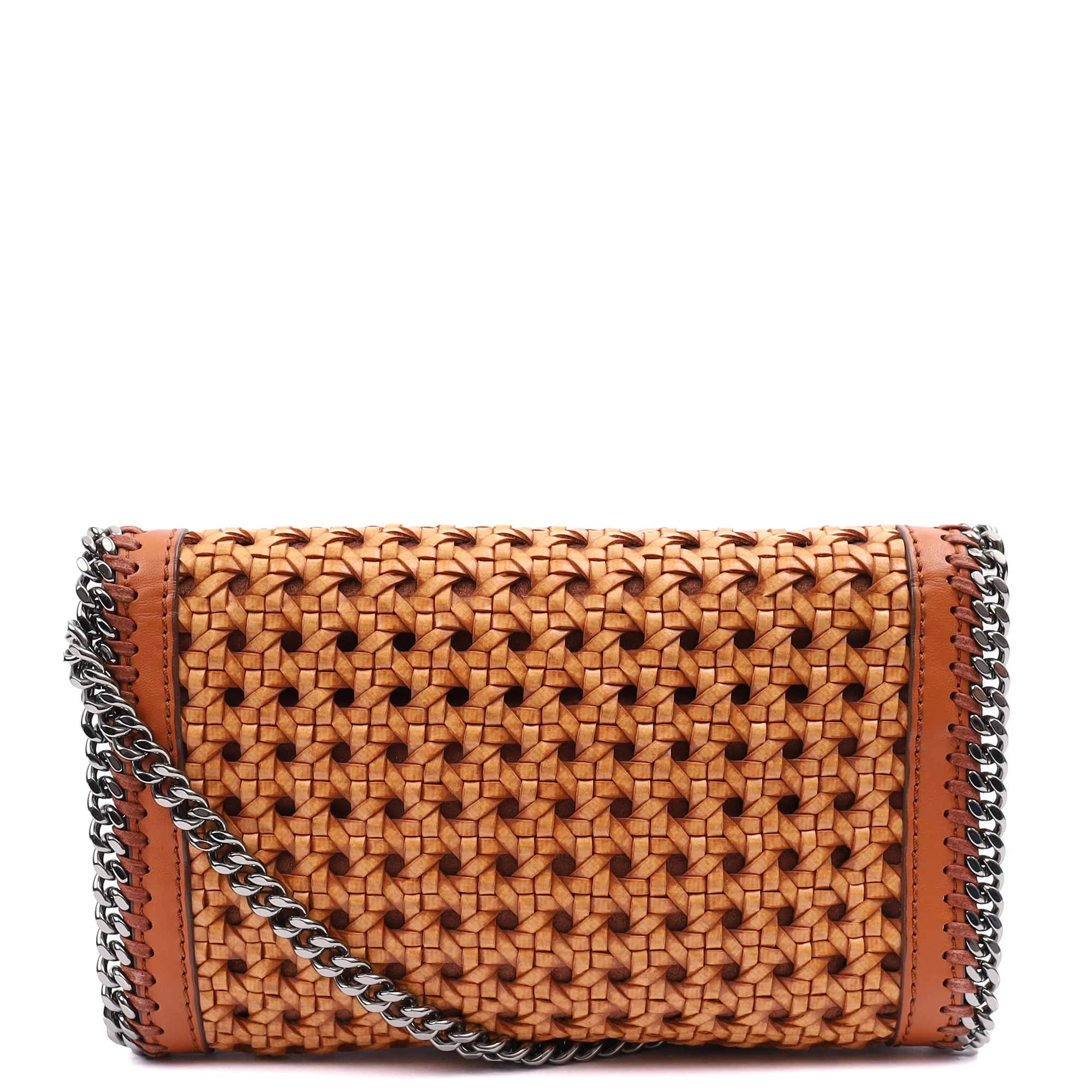 Picture of Stella McCartney Shoulder Bag Falabella Clutch in Orange, Leather