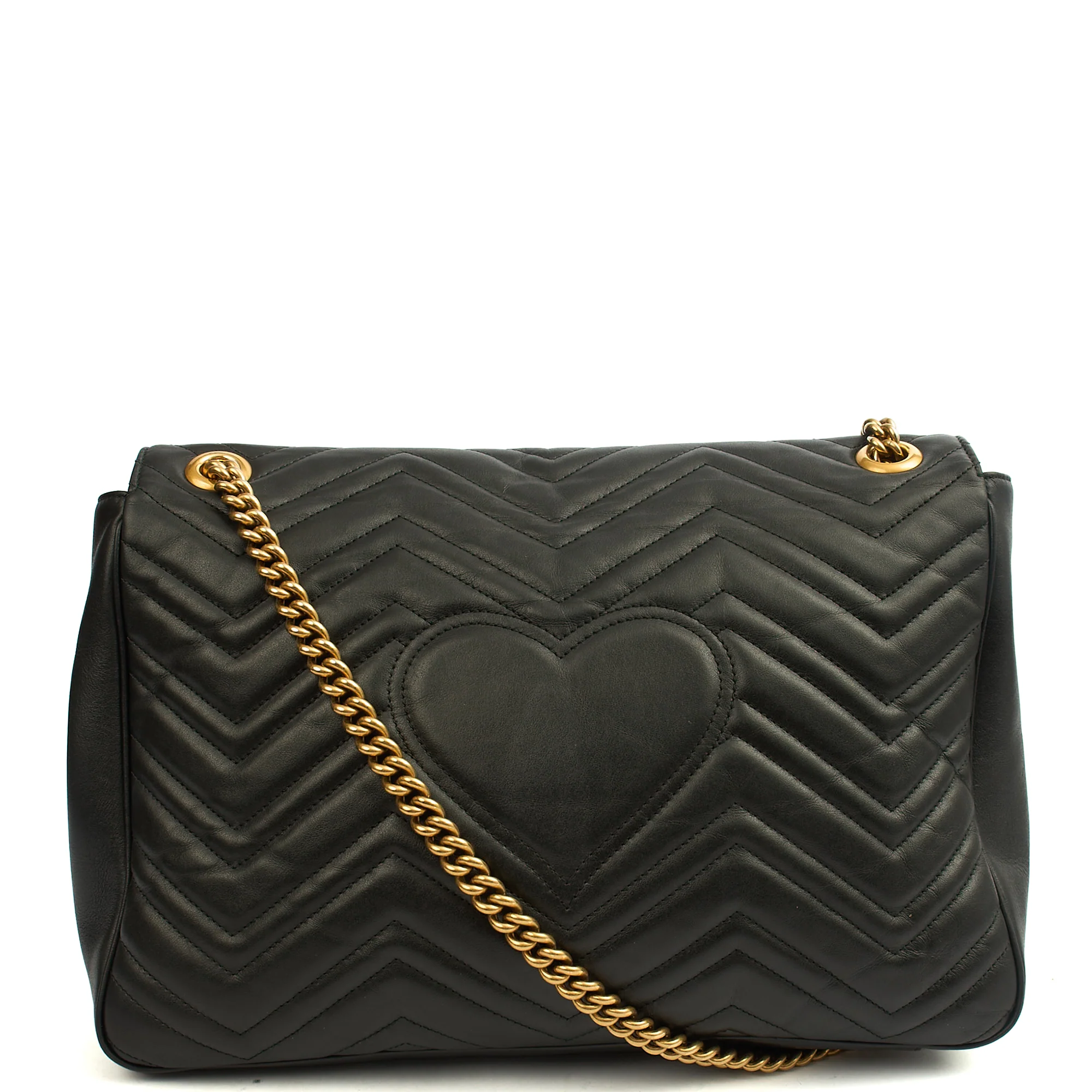 Picture of Gucci Shoulder Bag Marmont Shoulder Flap - Large in Black, Leather