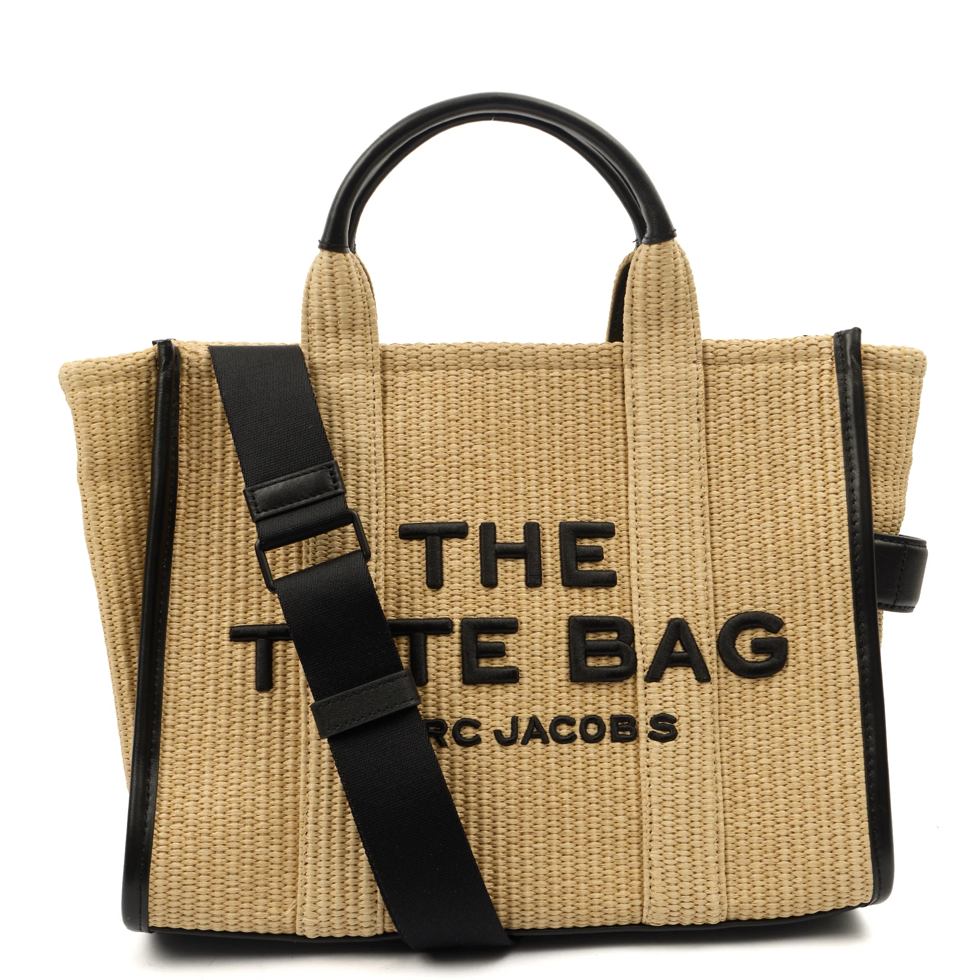 Picture of Marc Jacobs Tote The Tote Bag in Neutral, Raffia