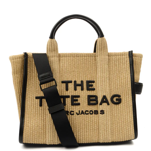 Picture of Marc Jacobs Tote The Tote Bag in Neutral, Raffia