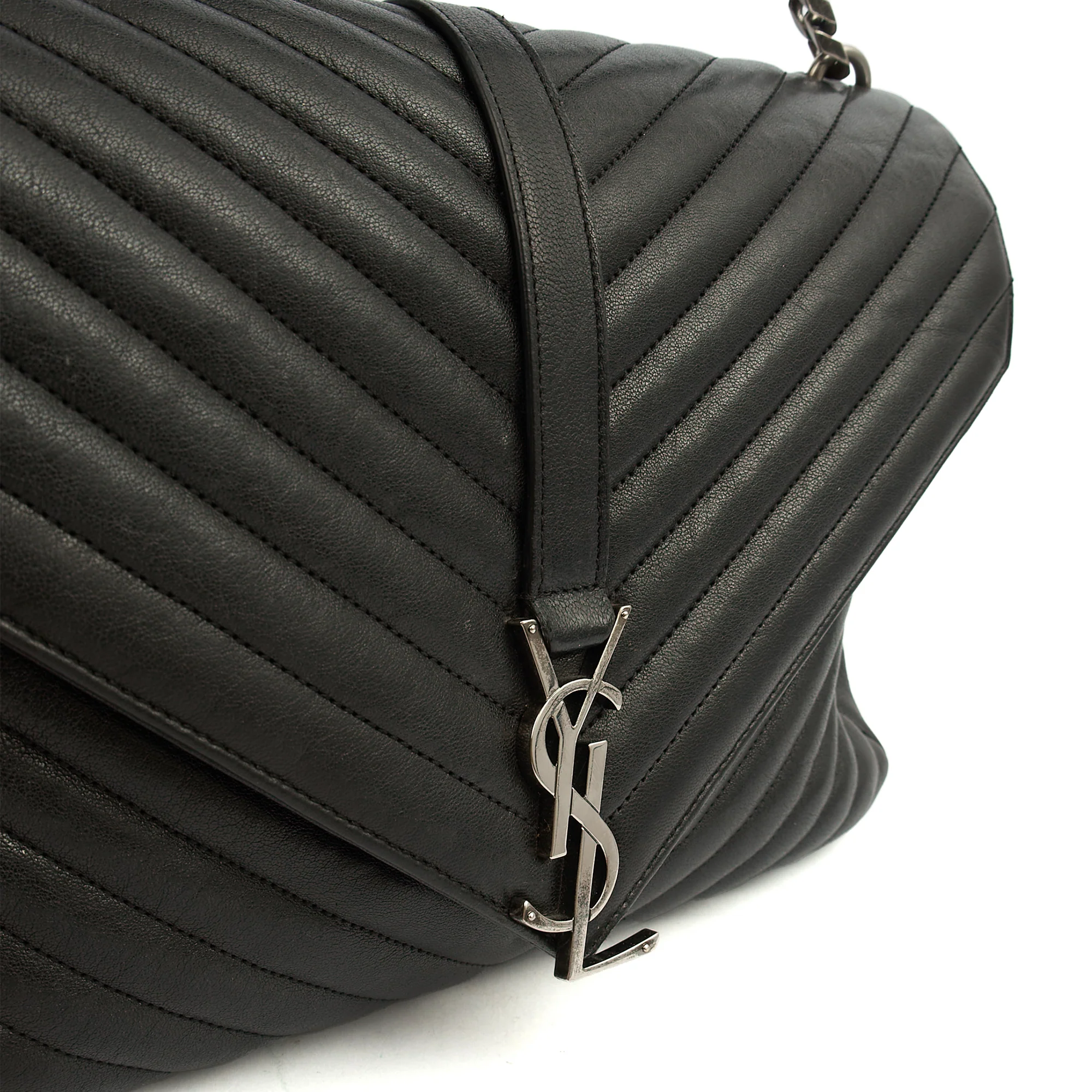 Picture of Saint Laurent Cross Body College - Large in Black, Leather