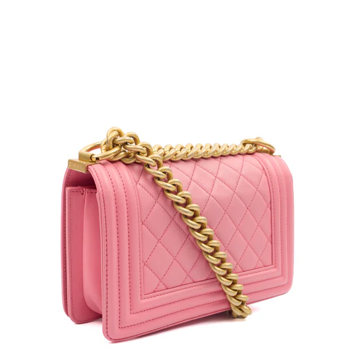 Picture of Chanel Mini Bag Boy - Small in Pink, Leather