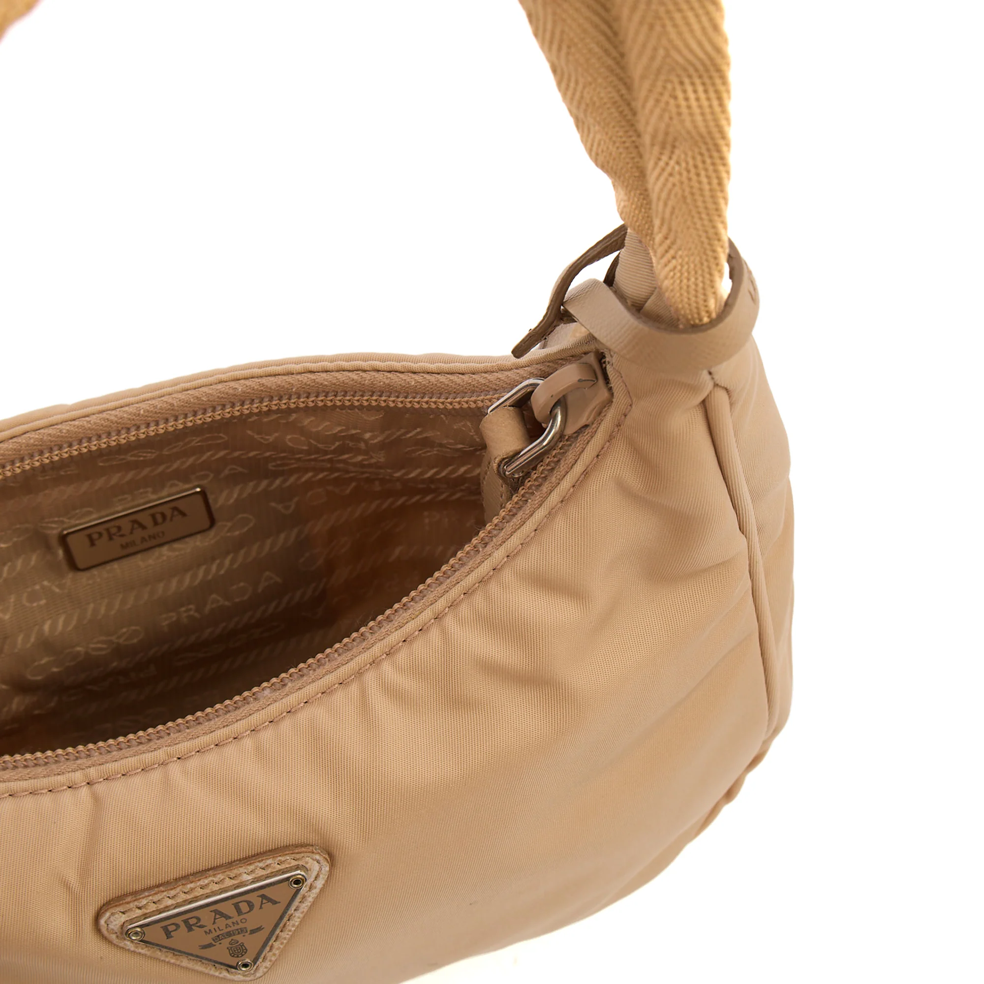 Picture of Prada Mini Bag Re-edition 2000 Nylon Mini Bag in Neutral, Nylon
