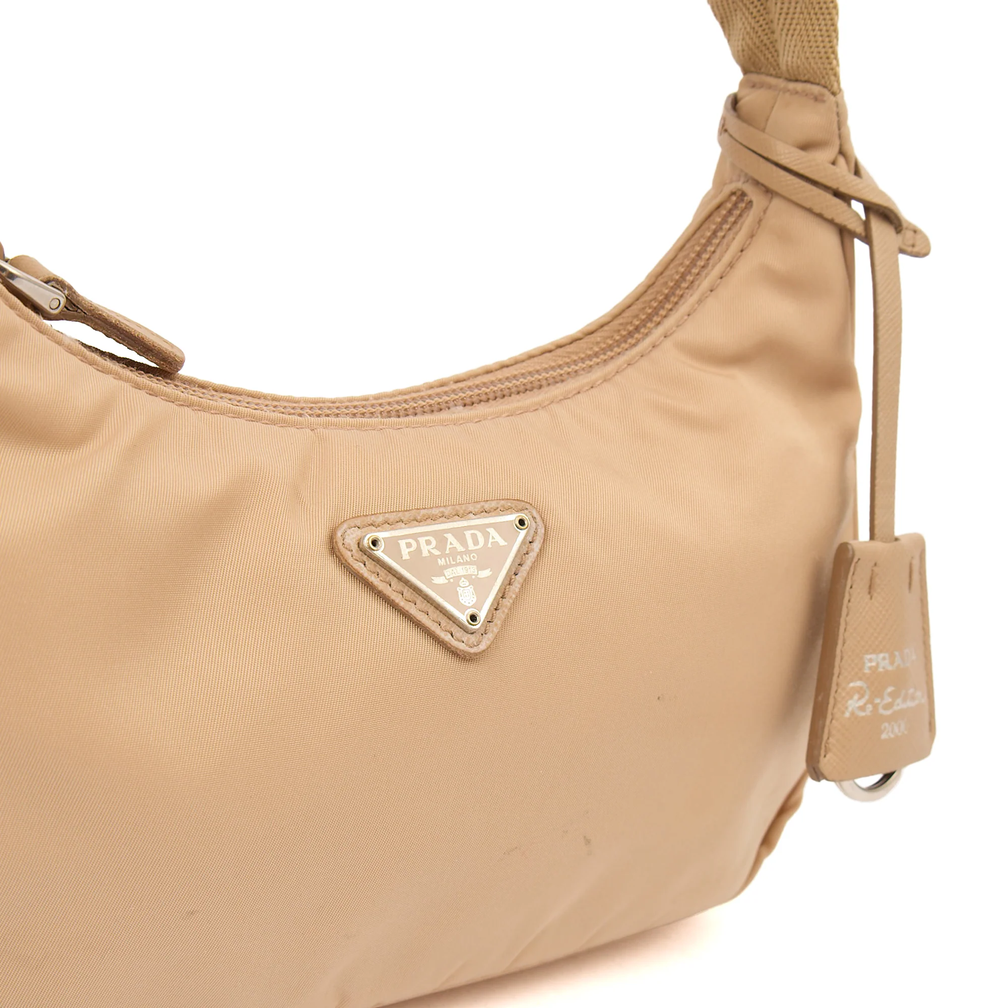 Picture of Prada Mini Bag Re-edition 2000 Nylon Mini Bag in Neutral, Nylon