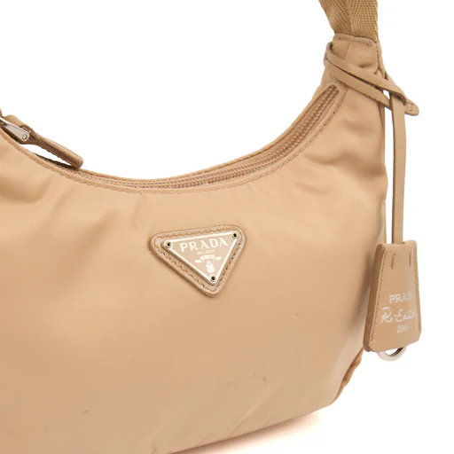 Picture of Prada Mini Bag Re-edition 2000 Nylon Mini Bag in Neutral, Nylon