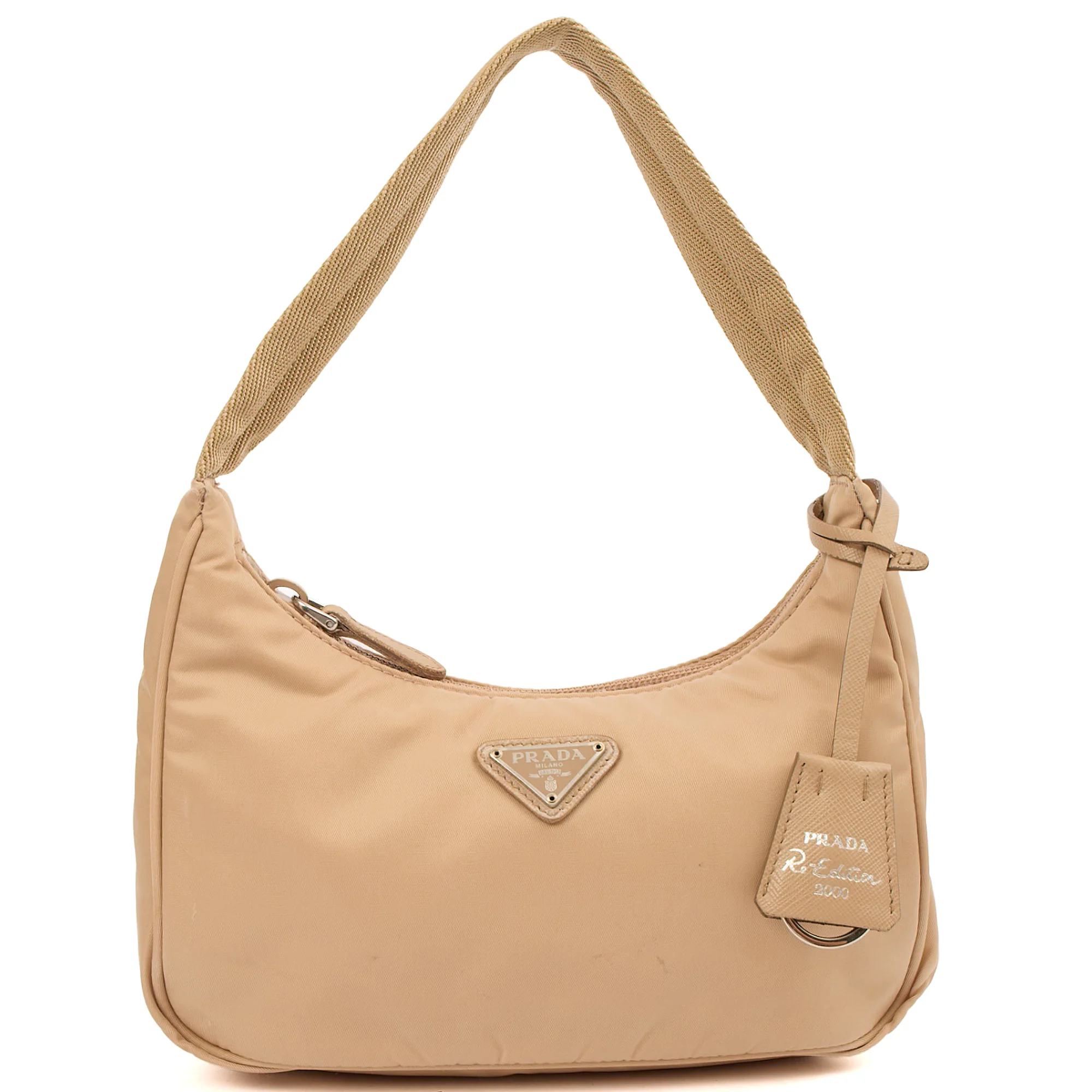 Picture of Prada Mini Bag Re-edition 2000 Nylon Mini Bag in Neutral, Nylon
