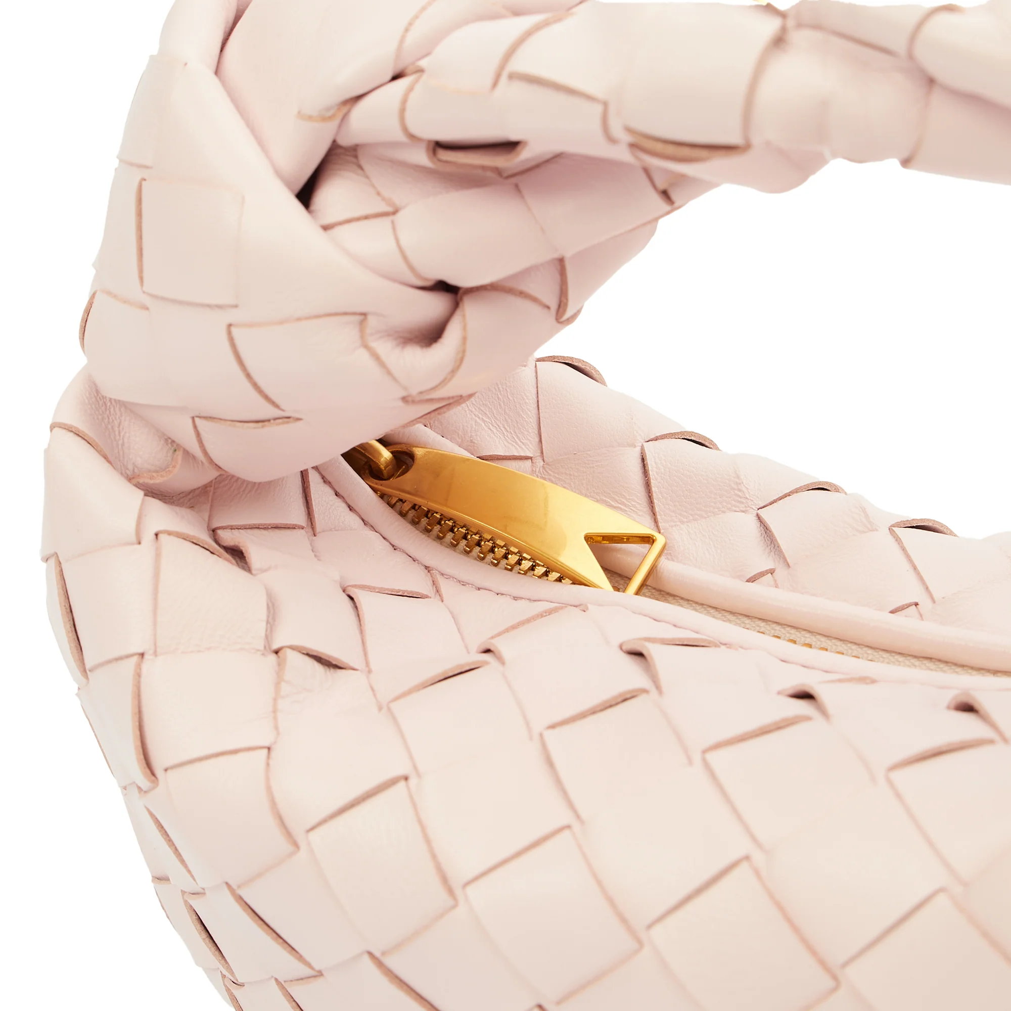 Picture of Bottega Veneta Top Handle Jodie - Mini in Pink, Intrecciato Nappa