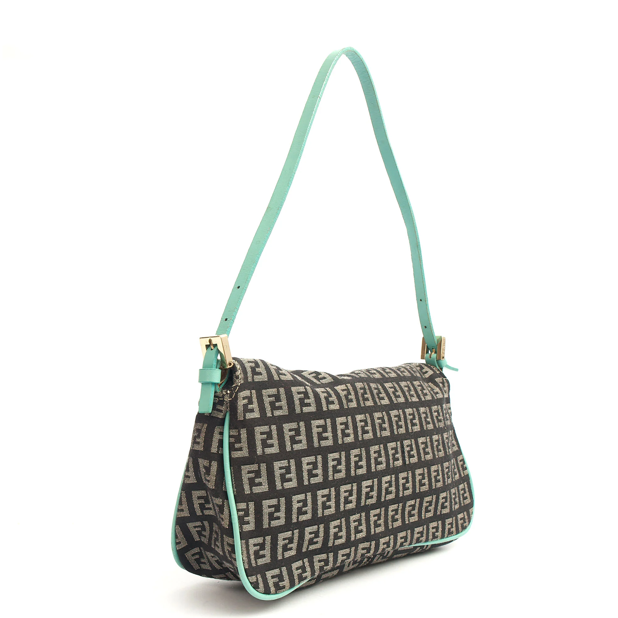 Picture of Fendi Shoulder Bag Vintage Zucca Shoulder Bag in Blue, Canvas