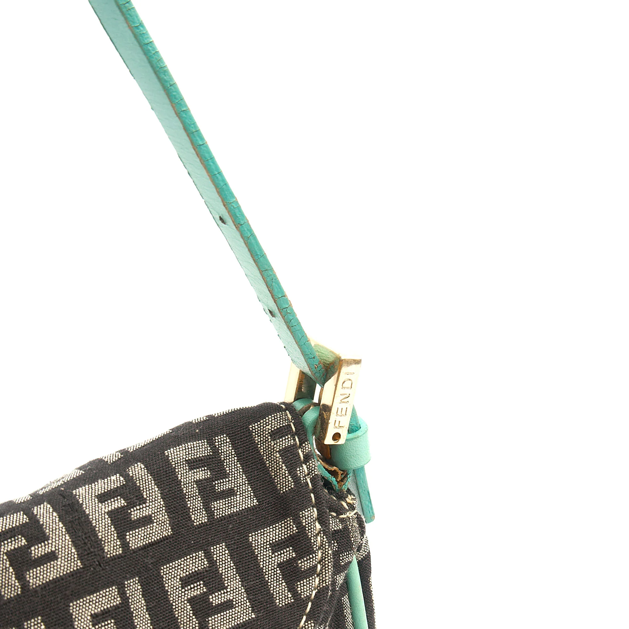 Picture of Fendi Shoulder Bag Vintage Zucca Shoulder Bag in Blue, Canvas