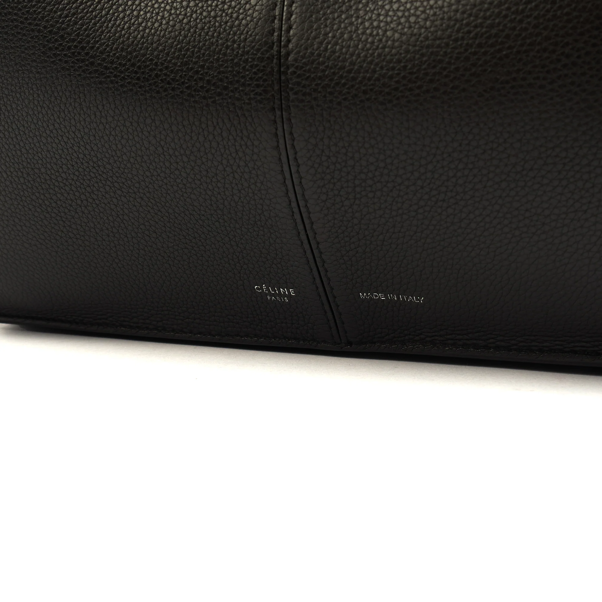 Picture of Celine Top Handle Trifold in Black, Leather