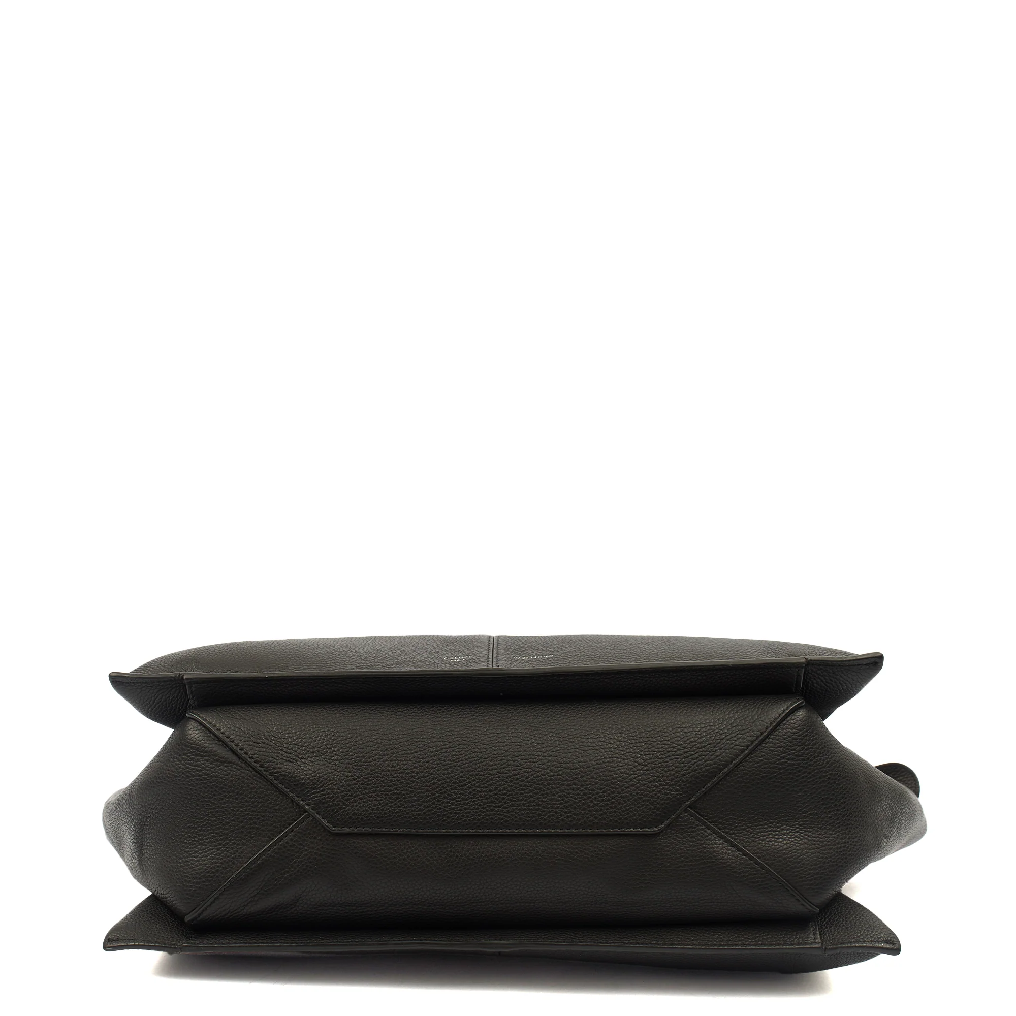 Picture of Celine Top Handle Trifold in Black, Leather