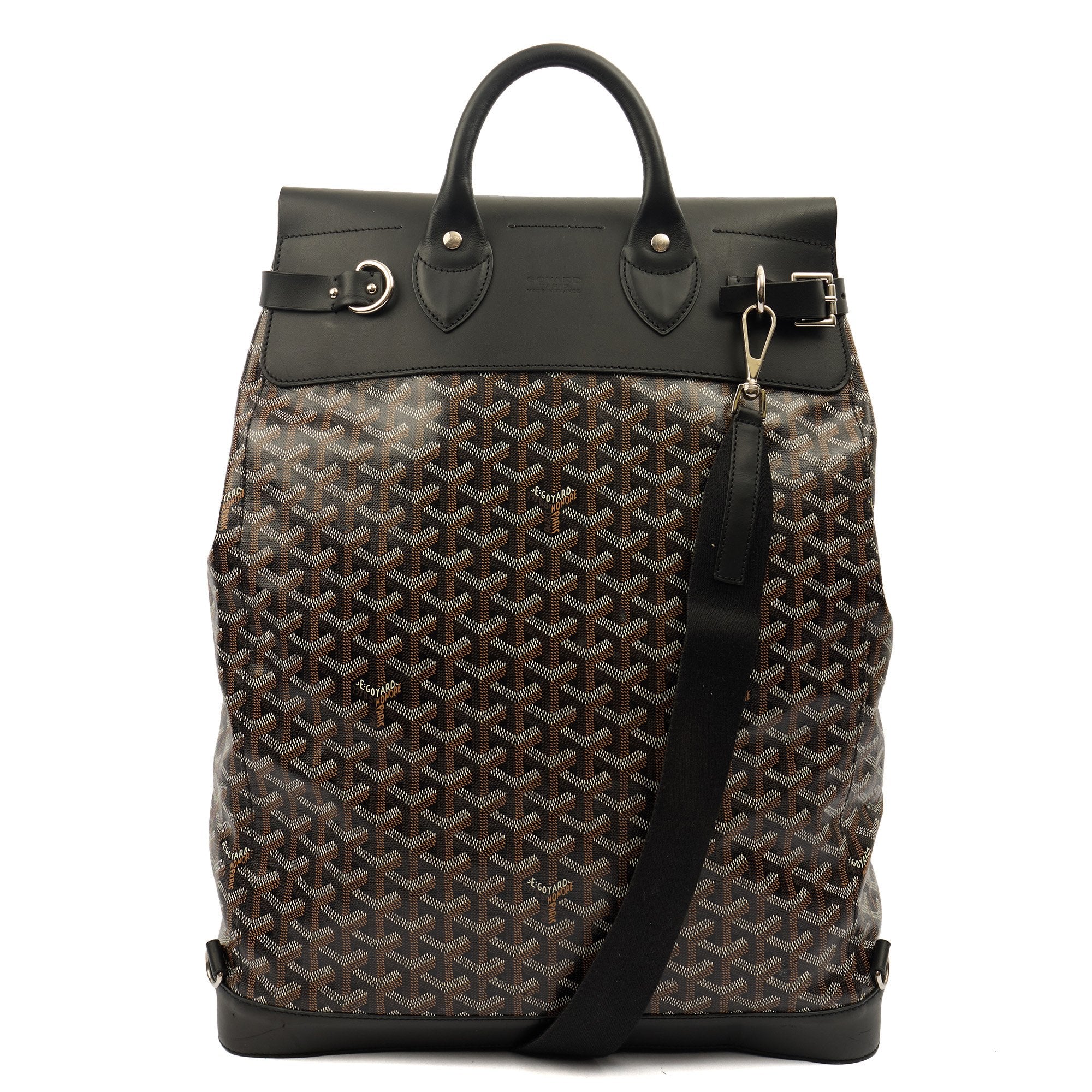 Picture of Goyard Backpack Steamer Backpack in Black, Leather