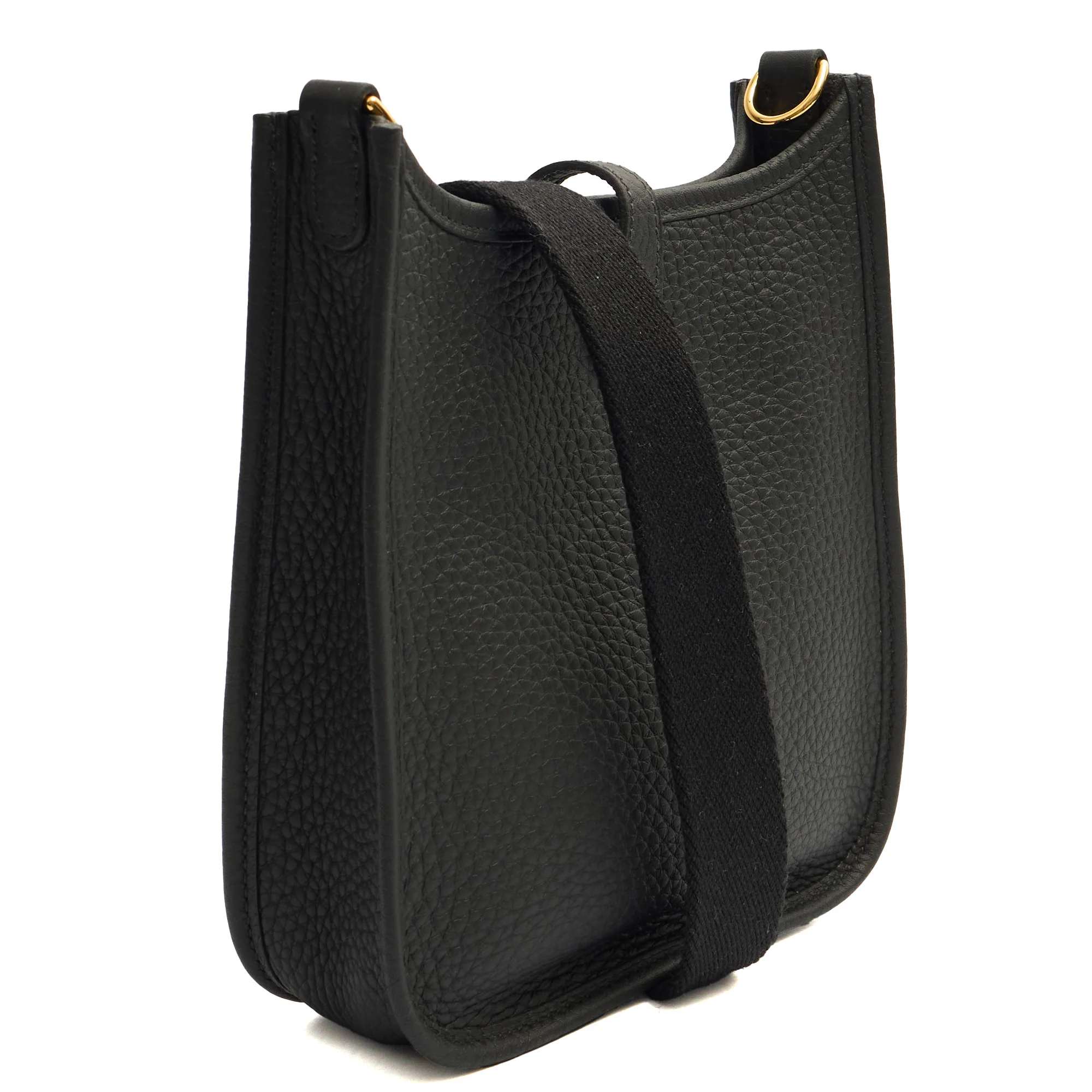 Picture of Hermes Cross Body Evelyne 16 in Black, Clemence Leather