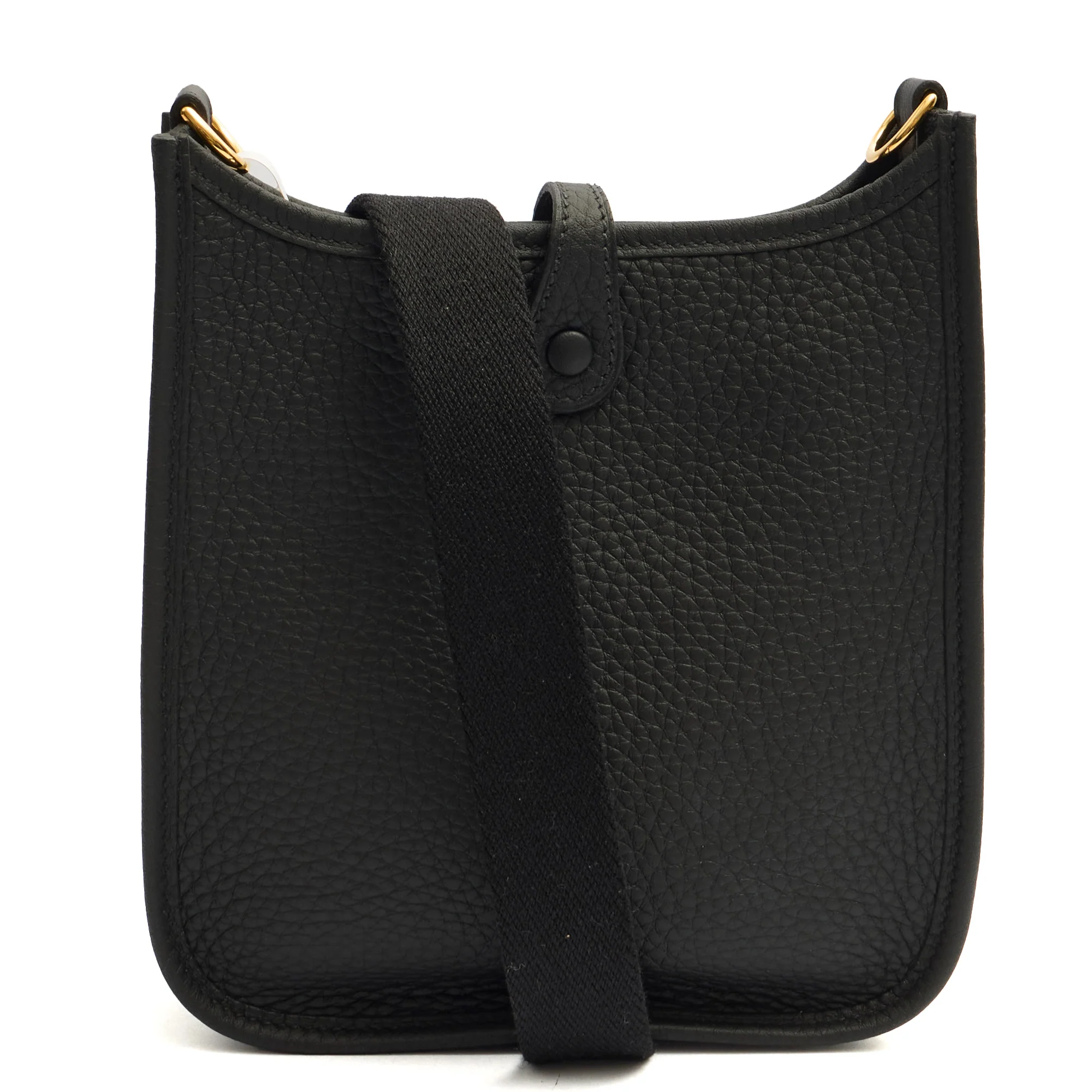 Picture of Hermes Cross Body Evelyne 16 in Black, Clemence Leather