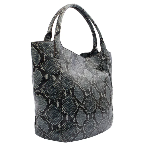 Picture of Anya Hindmarch Tote Shoulder Bag in Blue, Exotic Effect Leather