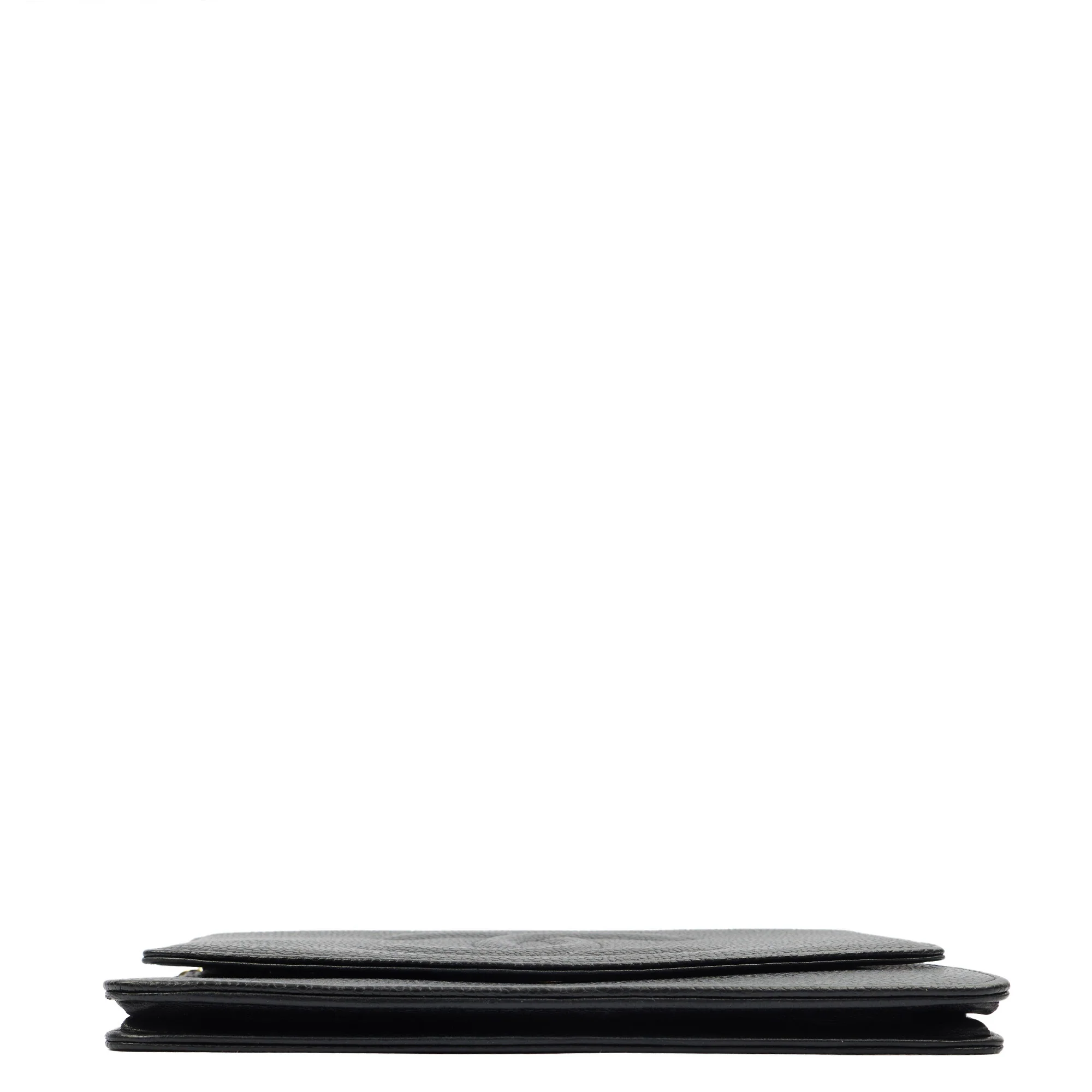 Picture of Chanel Cross Body Wallet on Chain in Black, Caviar Leather