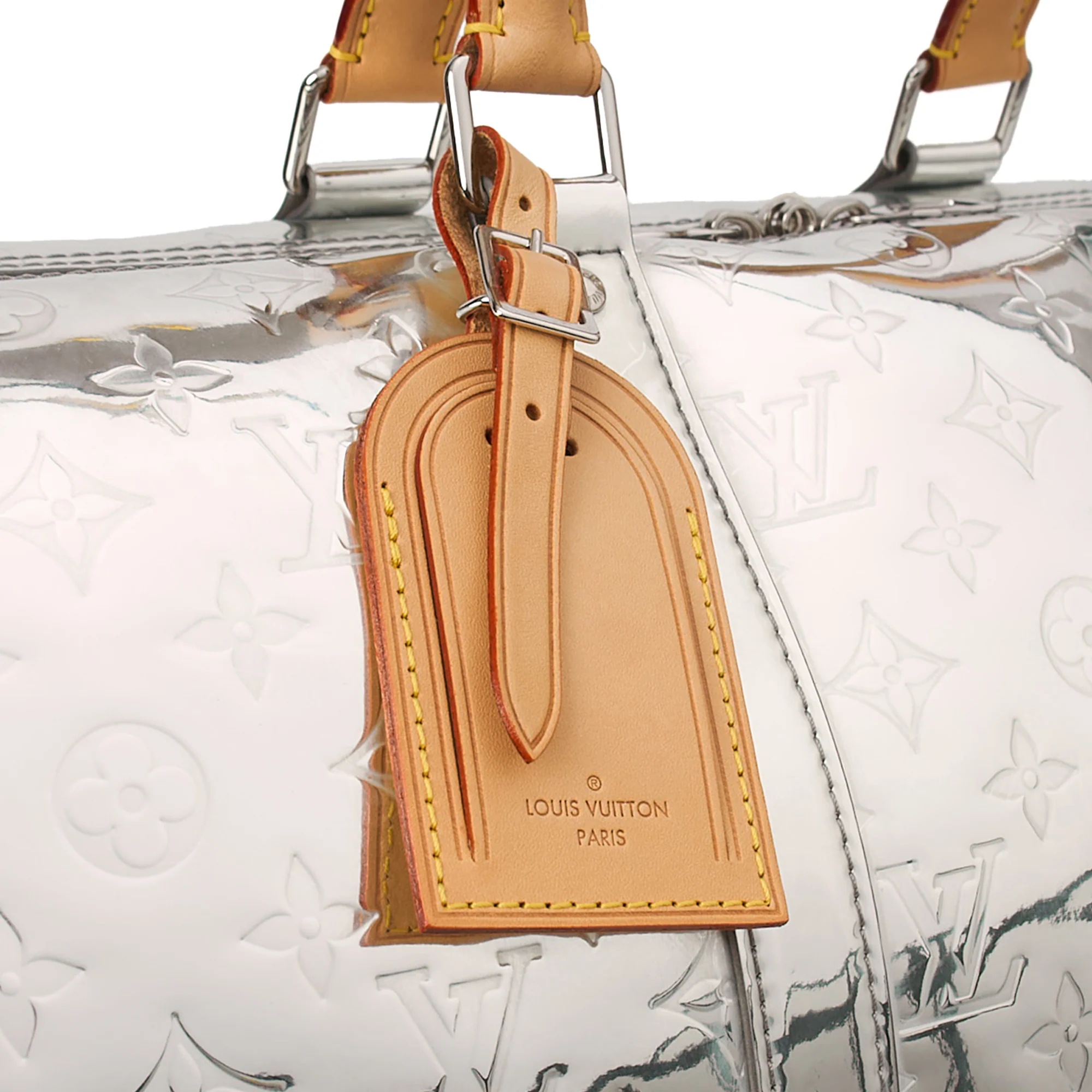 Picture of Louis Vuitton Soft Sided Keepall 50 Bandouliere in Metallic, Leather