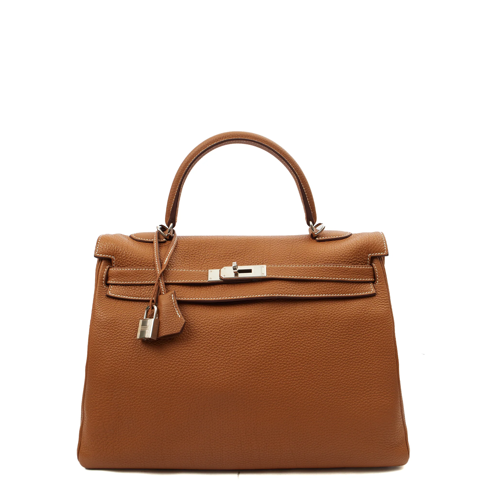 Picture of Hermes Top Handle Kelly 35 in Gold, Togo Leather