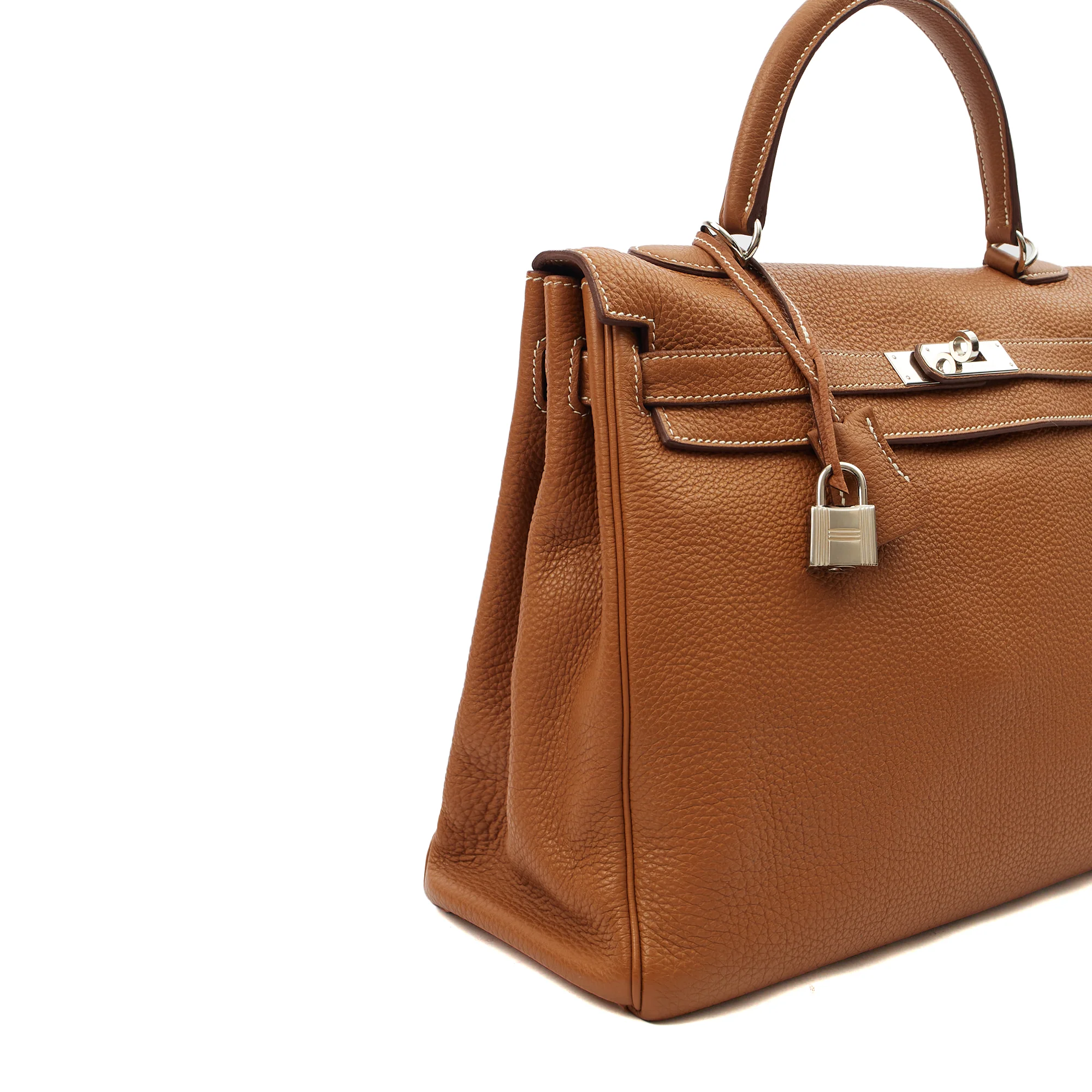Picture of Hermes Top Handle Kelly 35 in Gold, Togo Leather